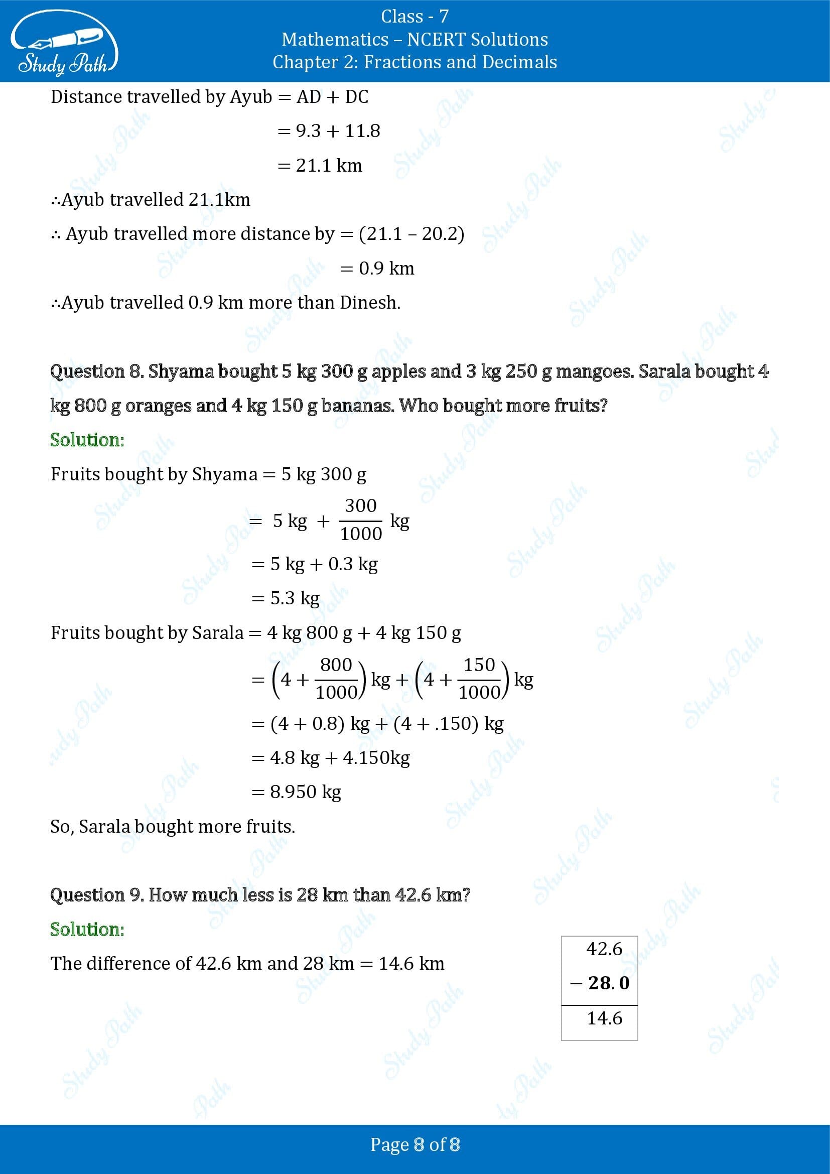NCERT Solutions for Class 7 Maths Chapter 2 Fractions and Decimals Exercise 2.5 00008