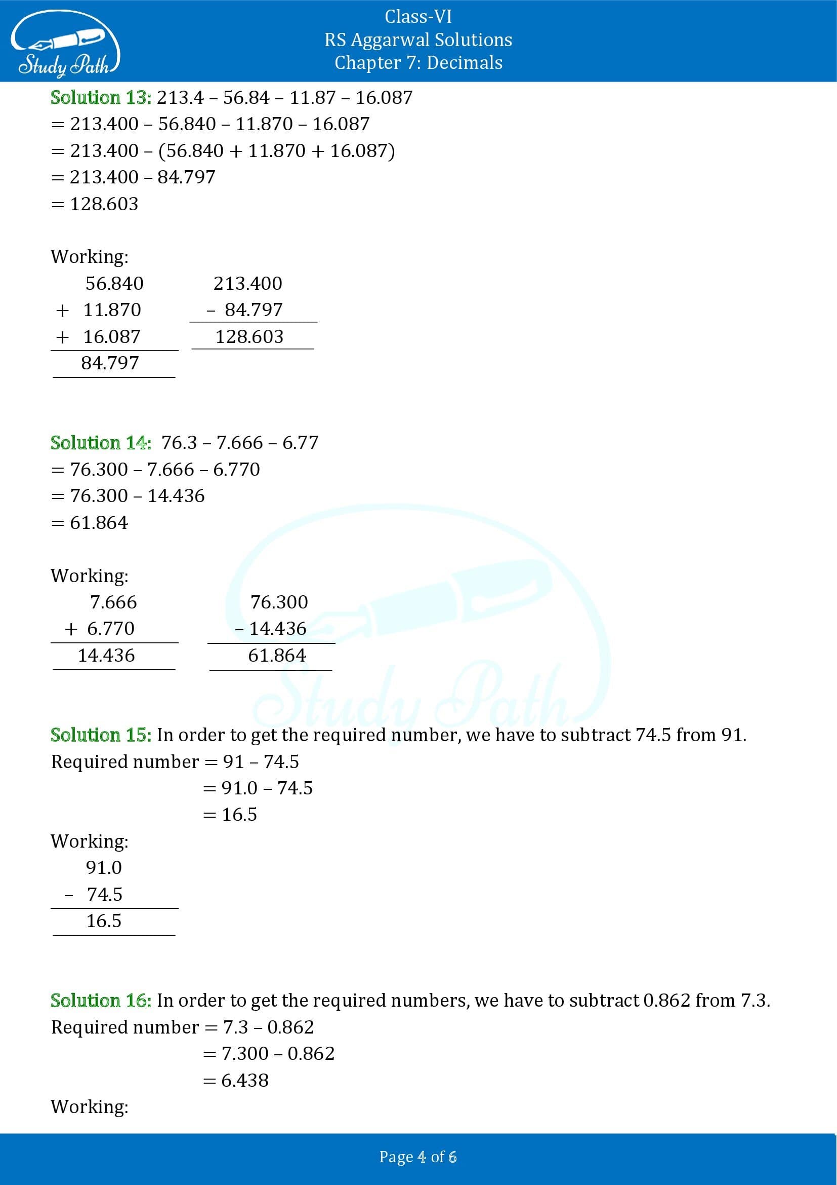 RS Aggarwal Solutions Class 6 Chapter 7 Decimals Exercise 7D 00004