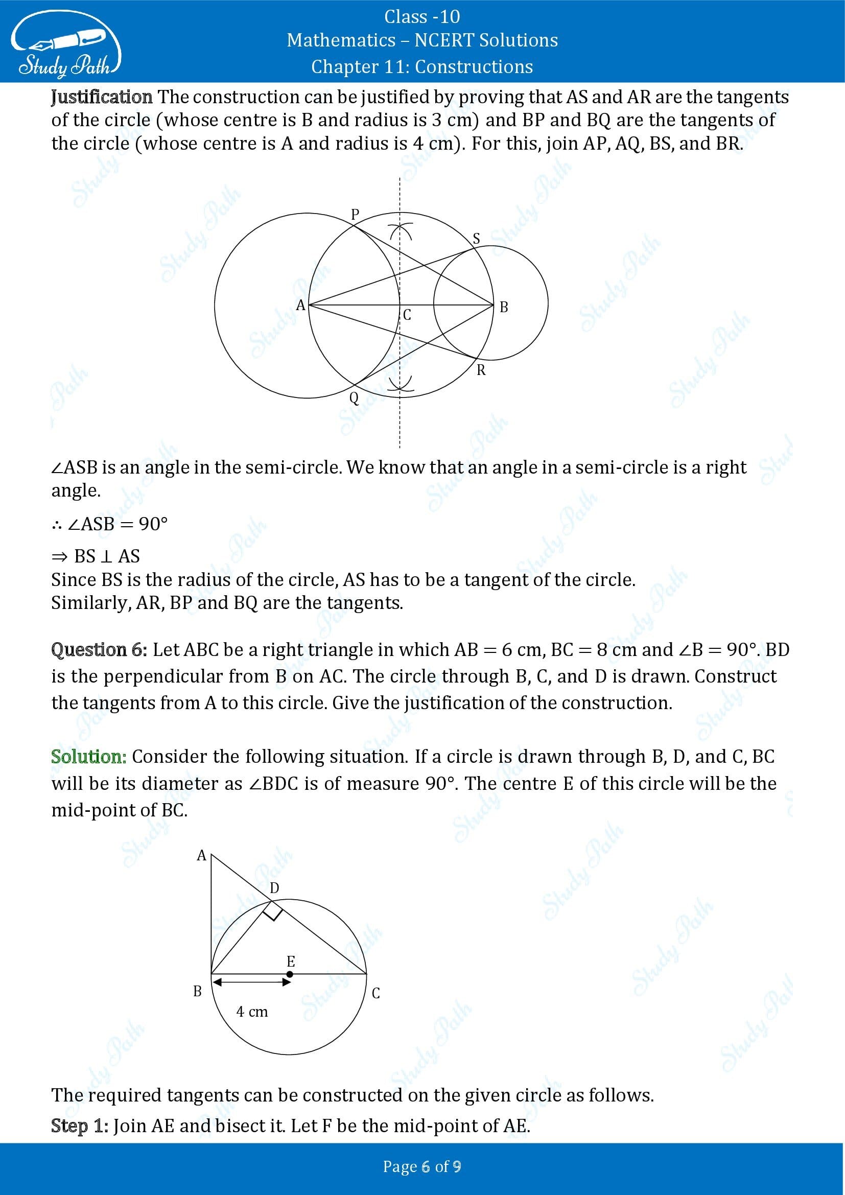 NCERT Solutions for Class 10 Maths Chapter 11 Constructions Exercise 11.2 00006