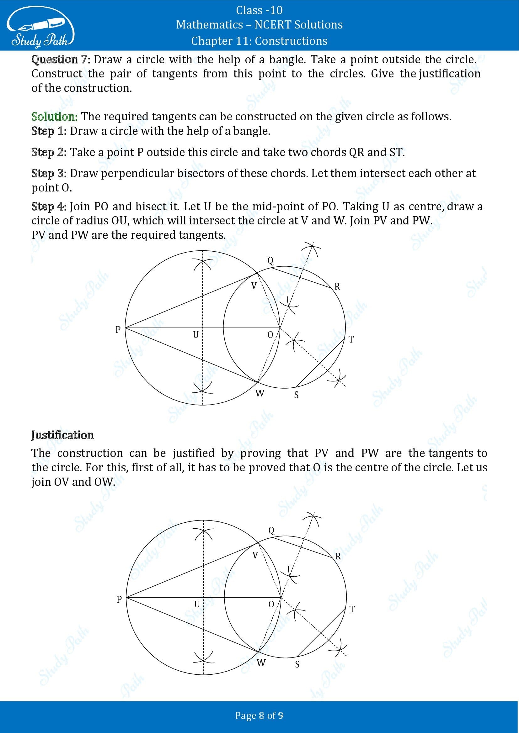 NCERT Solutions for Class 10 Maths Chapter 11 Constructions Exercise 11.2 00008