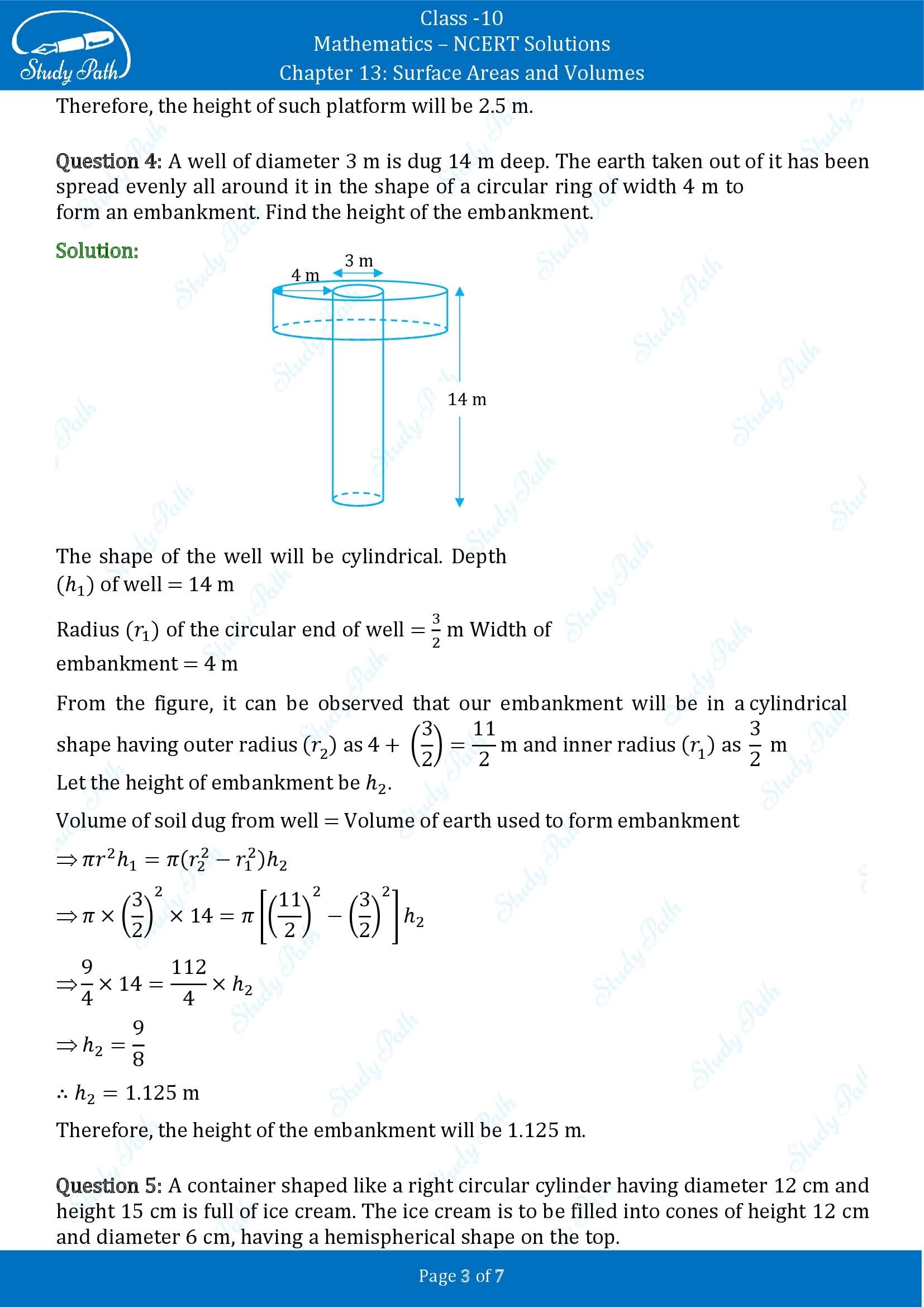 NCERT Solutions for Class 10 Maths Chapter 13 Surface Areas and Volumes Exercise 13.3 00003