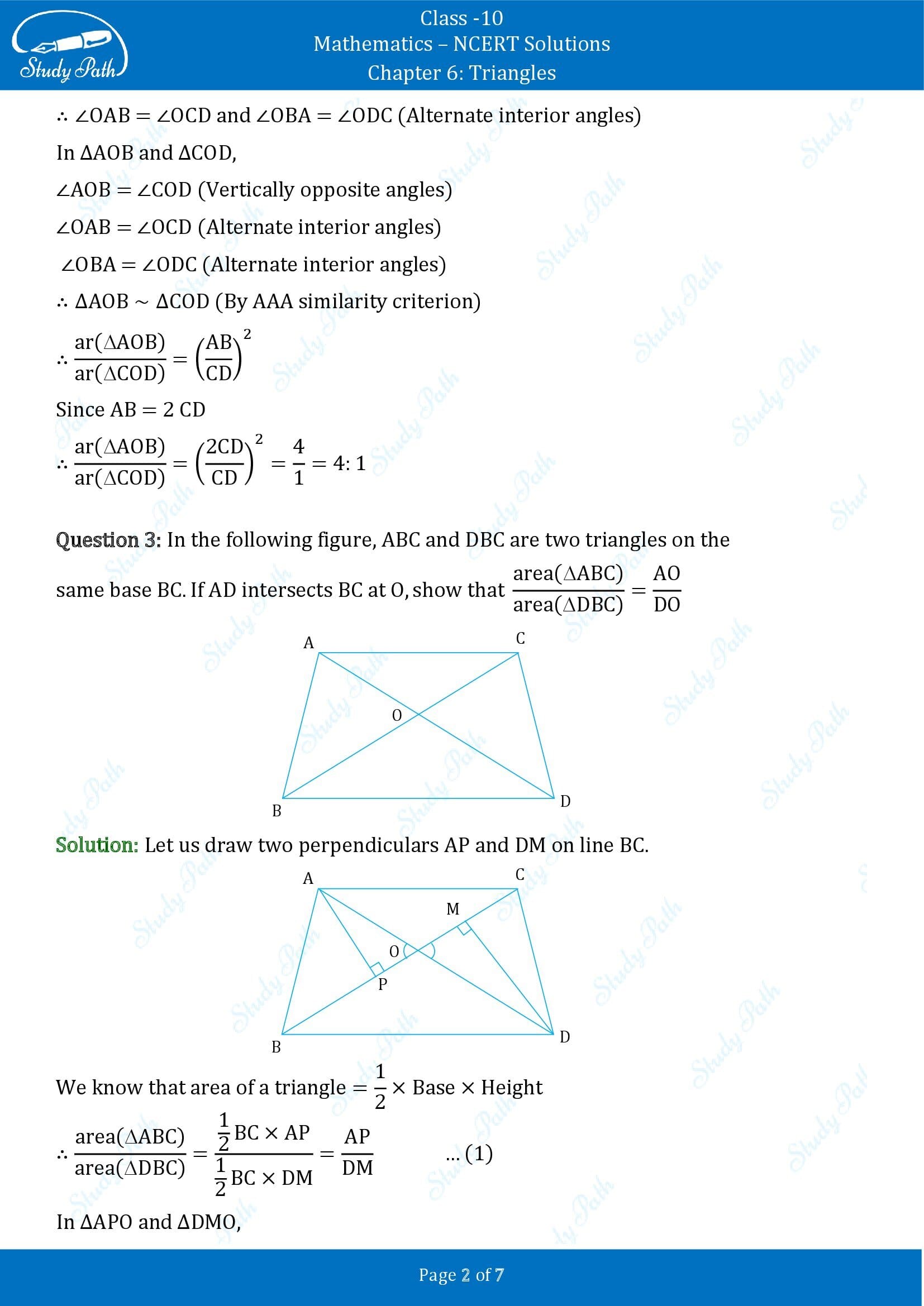 NCERT Solutions for Class 10 Maths Chapter 6 Triangles Exercise 6.4 00002