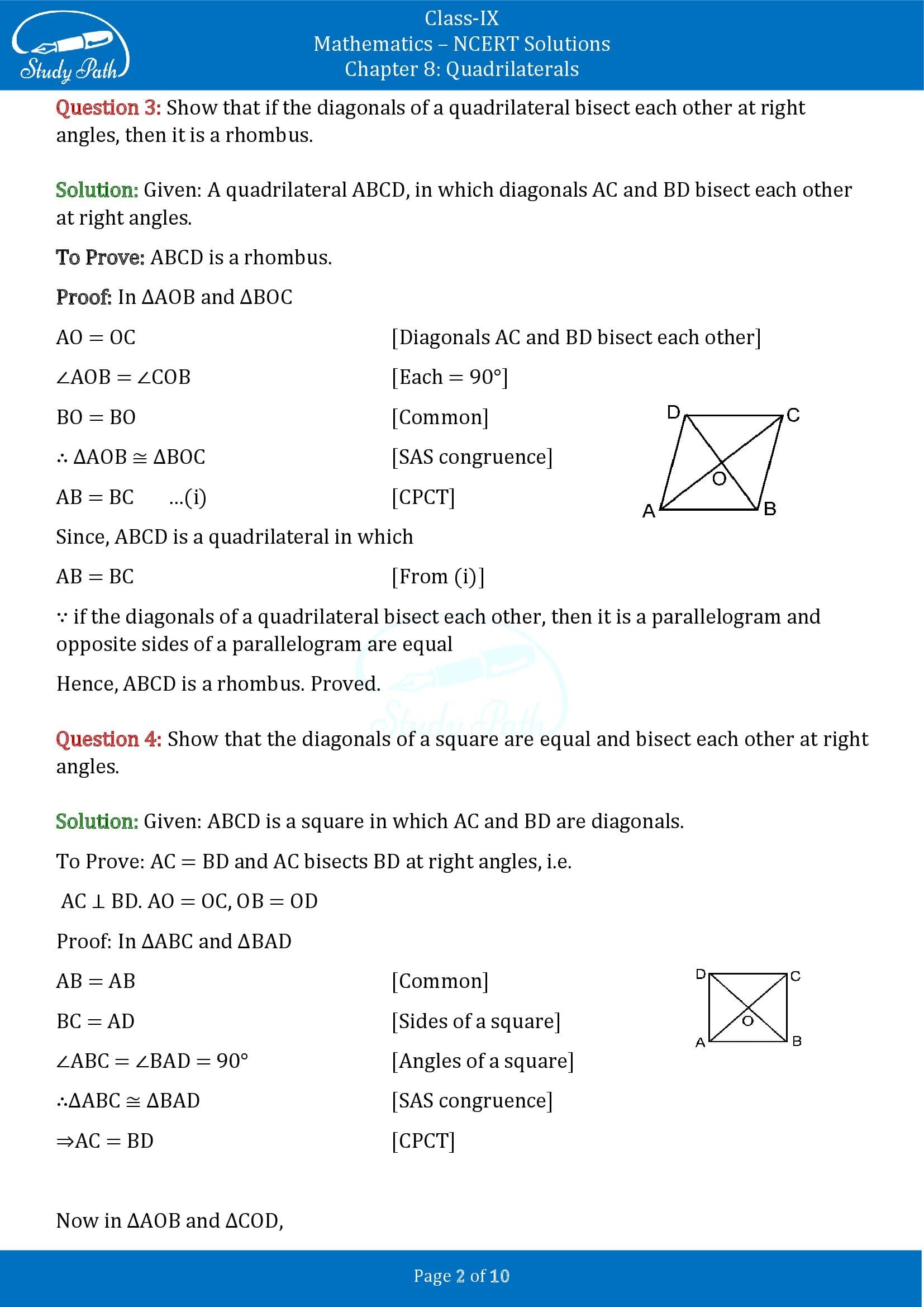 NCERT Solutions for Class 9 Maths Chapter 8 Triangles Exercise 8.1 00002
