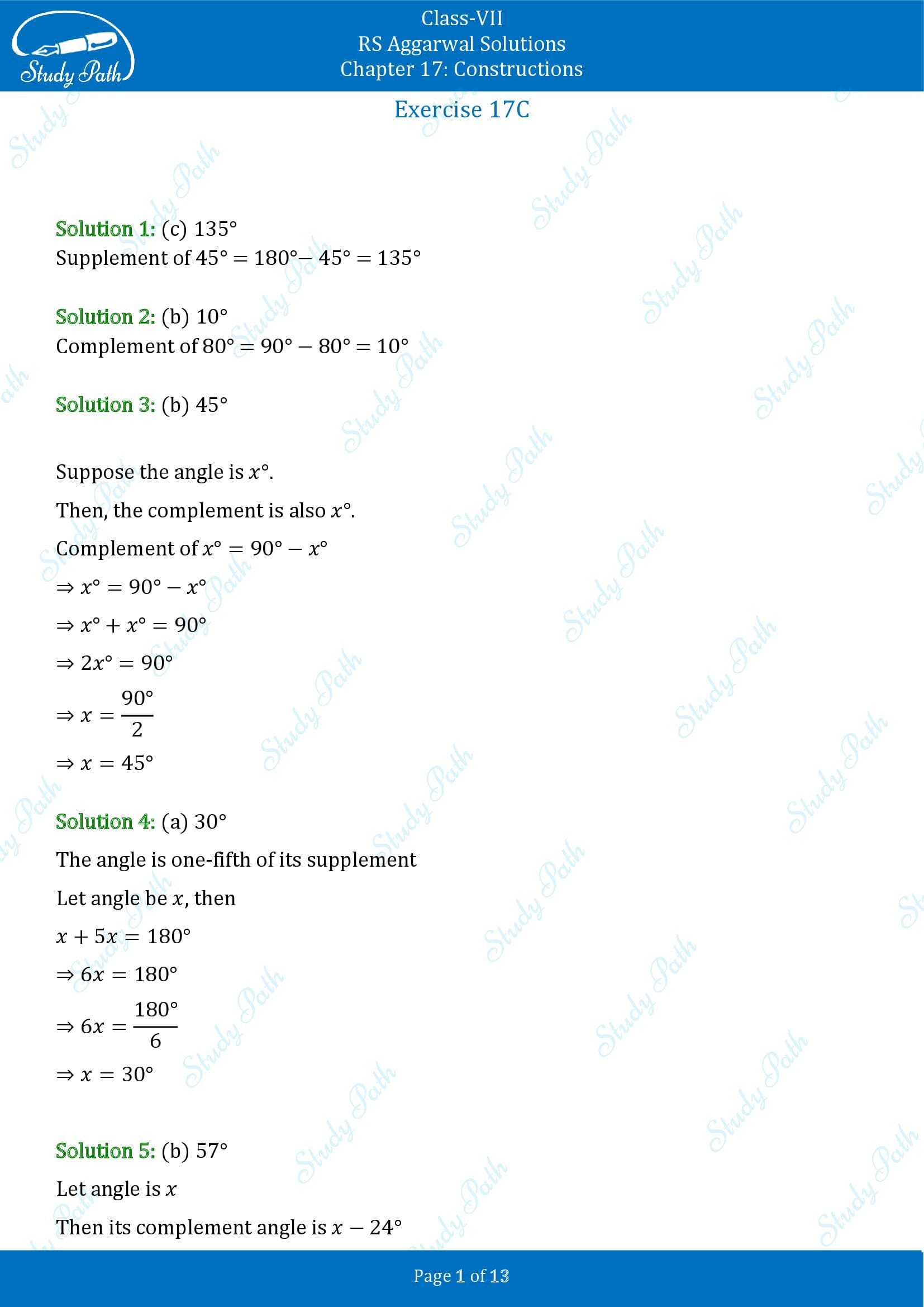 RS Aggarwal Solutions Class 7 Chapter 17 Constructions Exercise 17CMCQ 00001