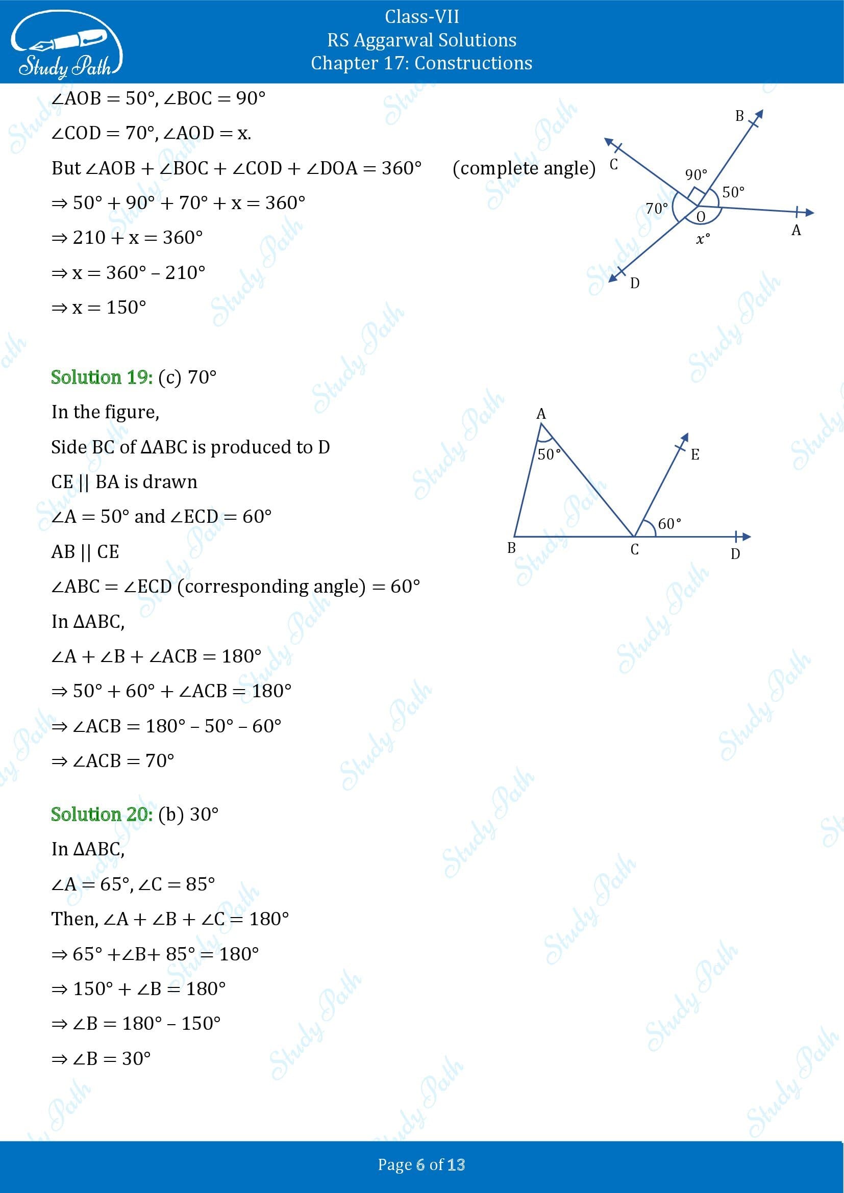 RS Aggarwal Solutions Class 7 Chapter 17 Constructions Exercise 17CMCQ 00006
