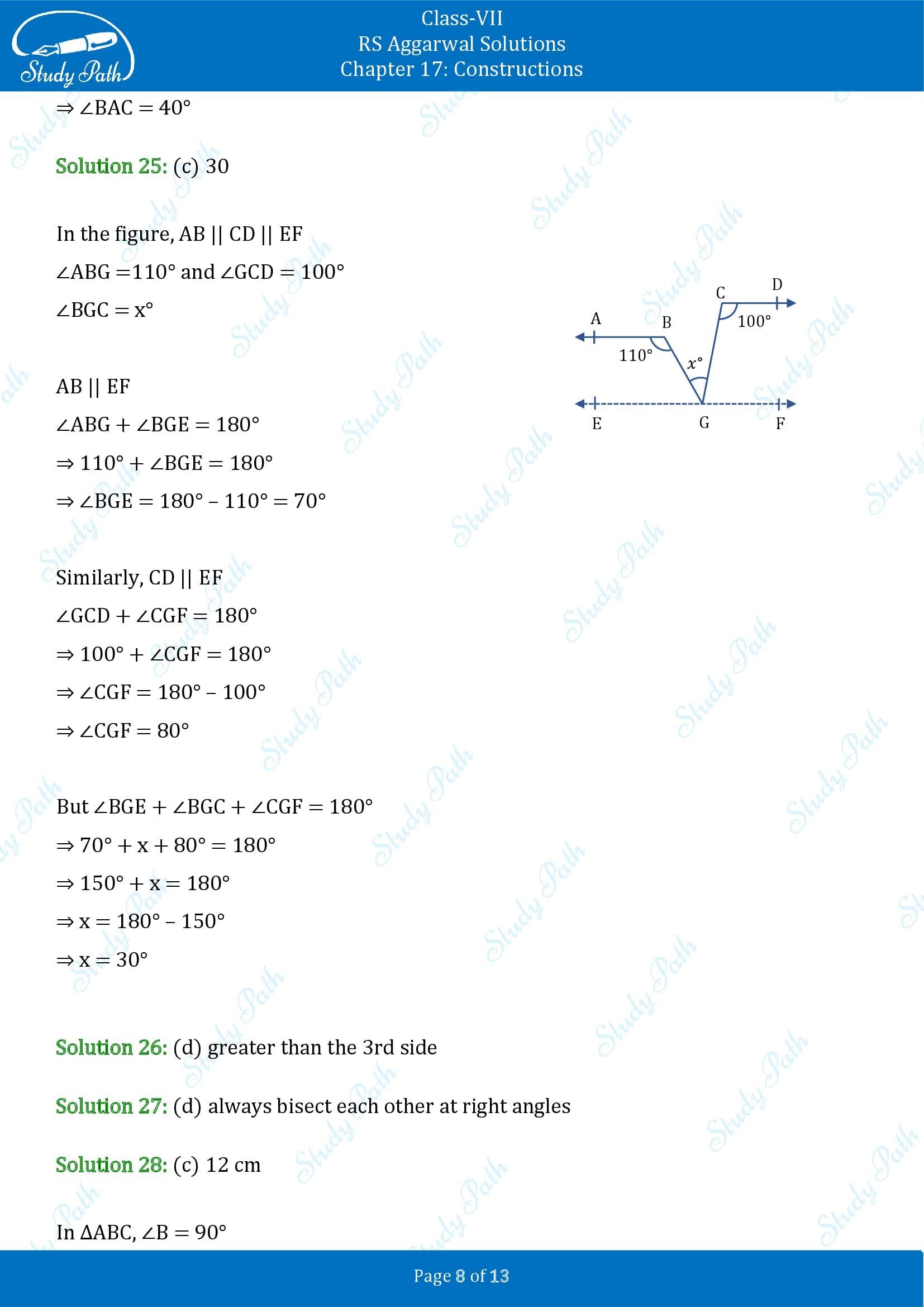 RS Aggarwal Solutions Class 7 Chapter 17 Constructions Exercise 17CMCQ 00008