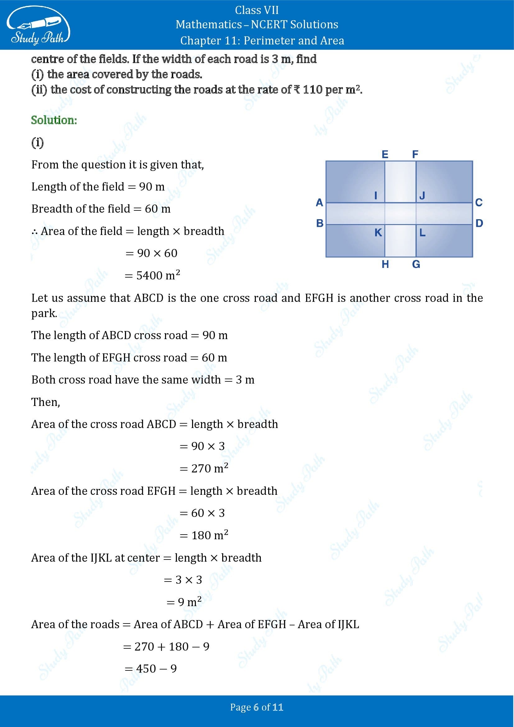 NCERT Solutions for Class 7 Maths Chapter 11 Perimeter and Area Exercise 11.4 00006