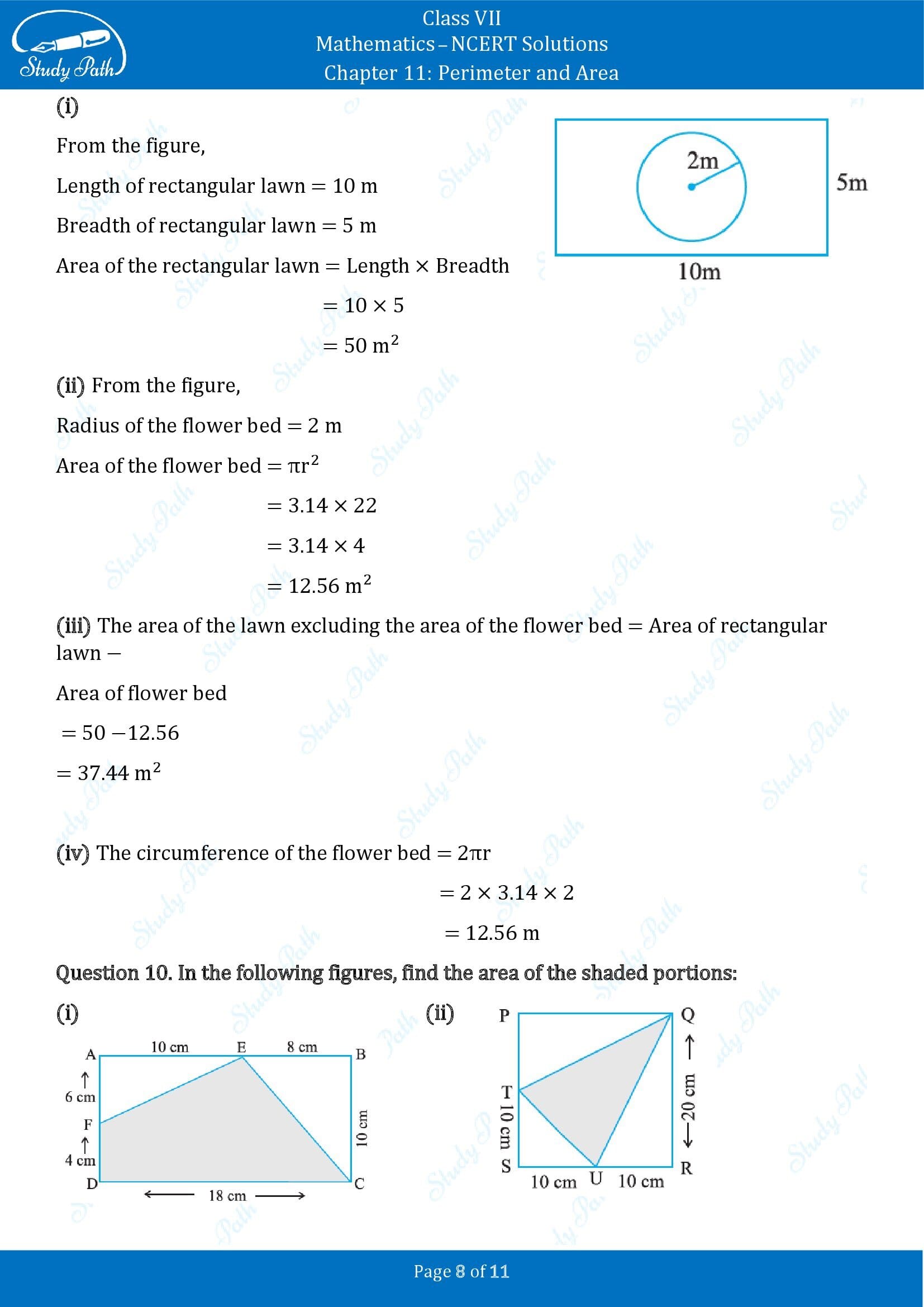 NCERT Solutions for Class 7 Maths Chapter 11 Perimeter and Area Exercise 11.4 00008