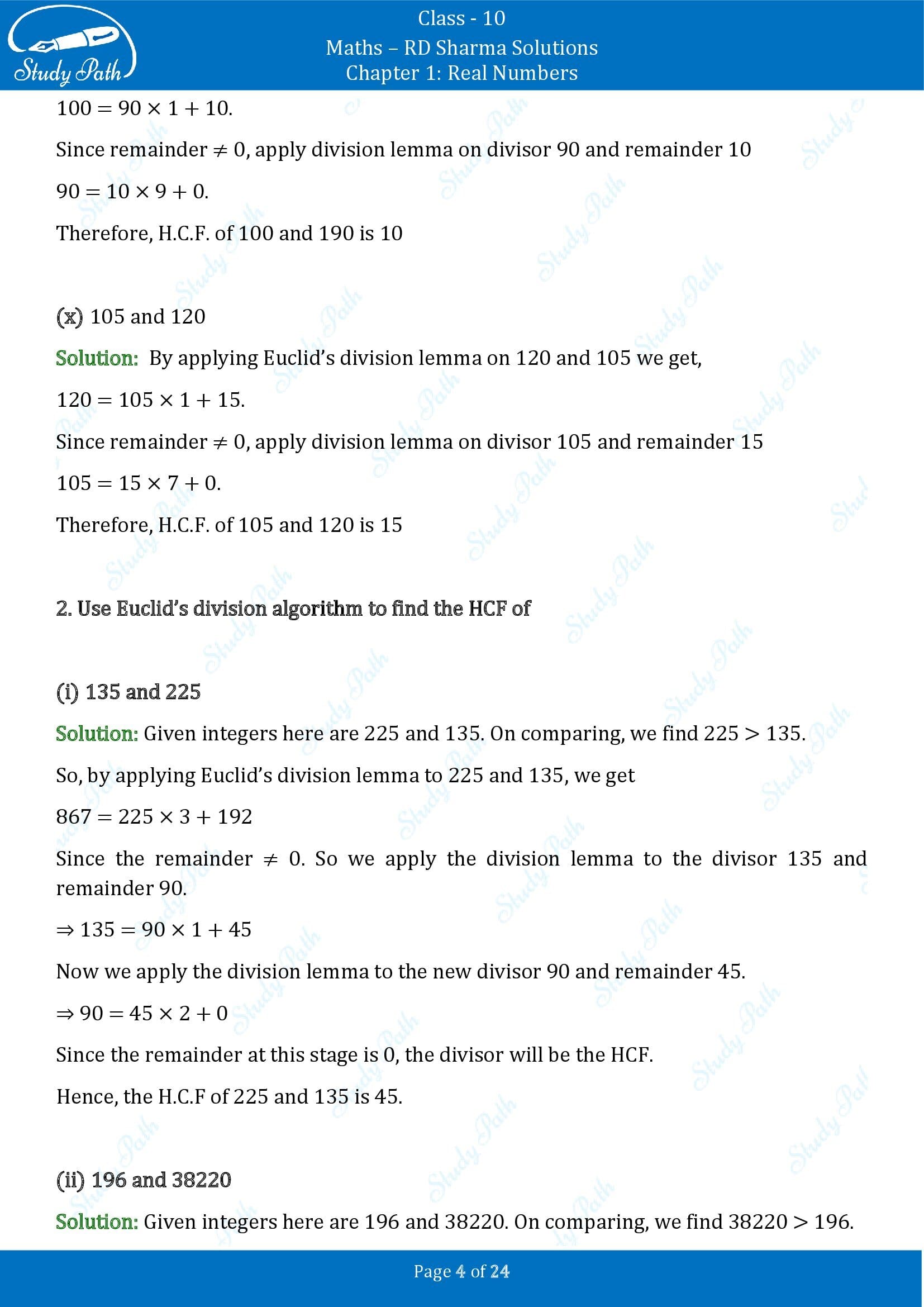 RD Sharma Solutions Class 10 Chapter 1 Real Numbers Exercise 1.2 00004
