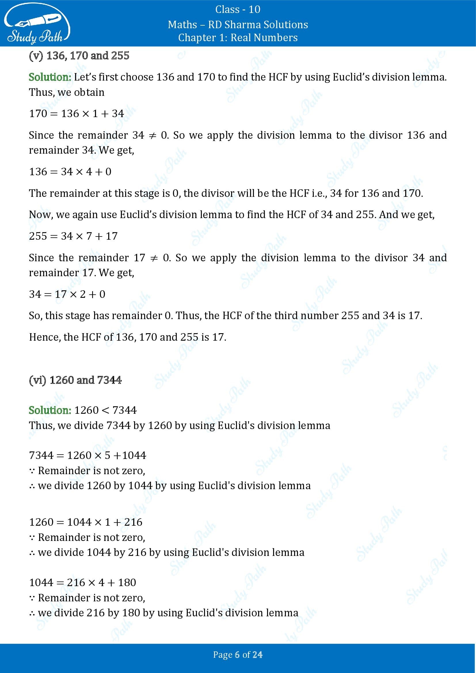 RD Sharma Solutions Class 10 Chapter 1 Real Numbers Exercise 1.2 00006