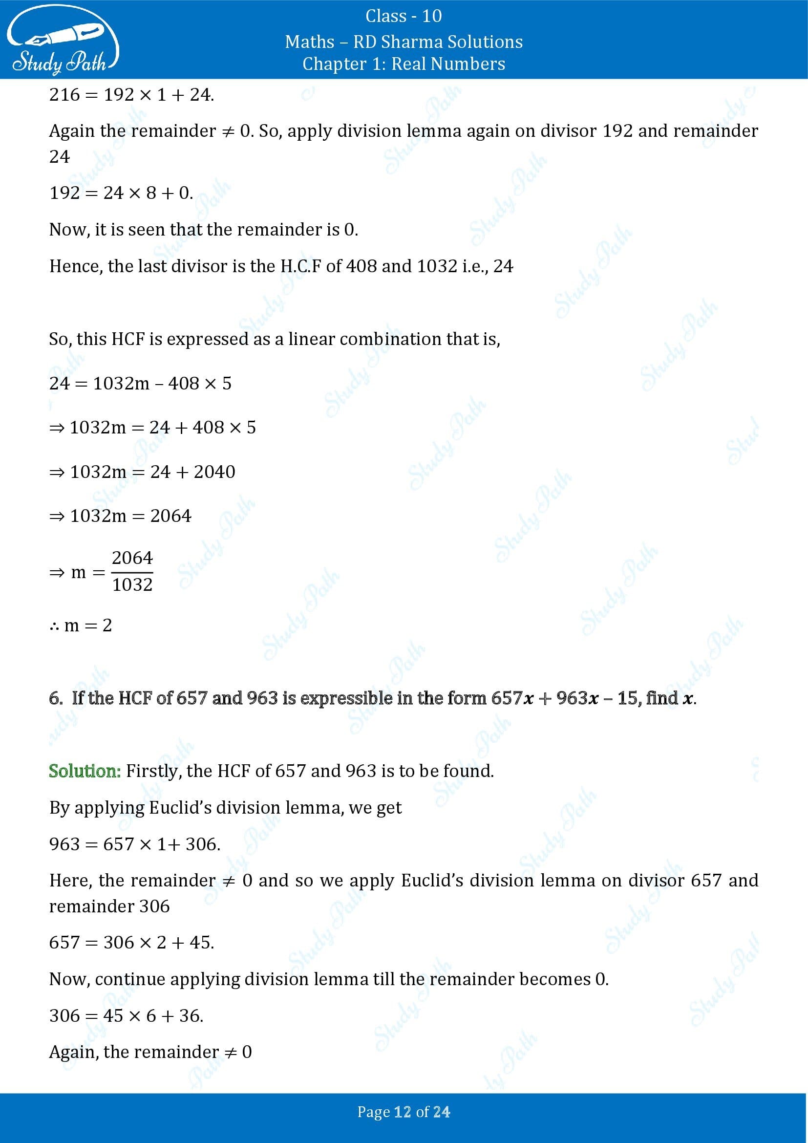 RD Sharma Solutions Class 10 Chapter 1 Real Numbers Exercise 1.2 00012