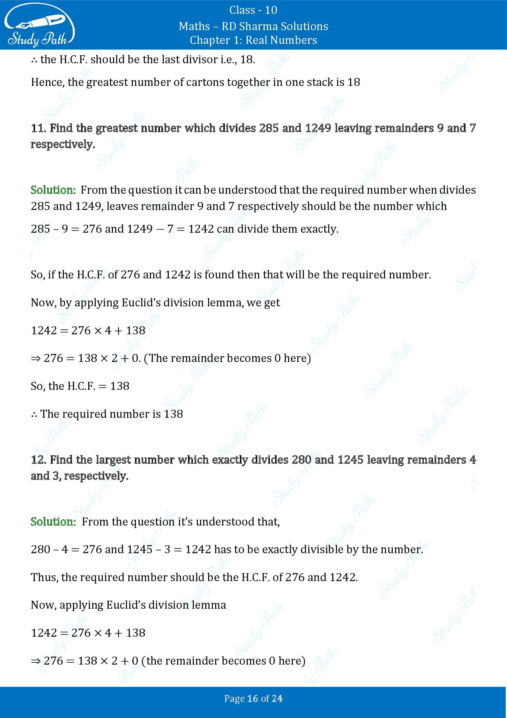 RD Sharma Solutions Class 10 Chapter 1 Real Numbers Exercise 1.2 00016