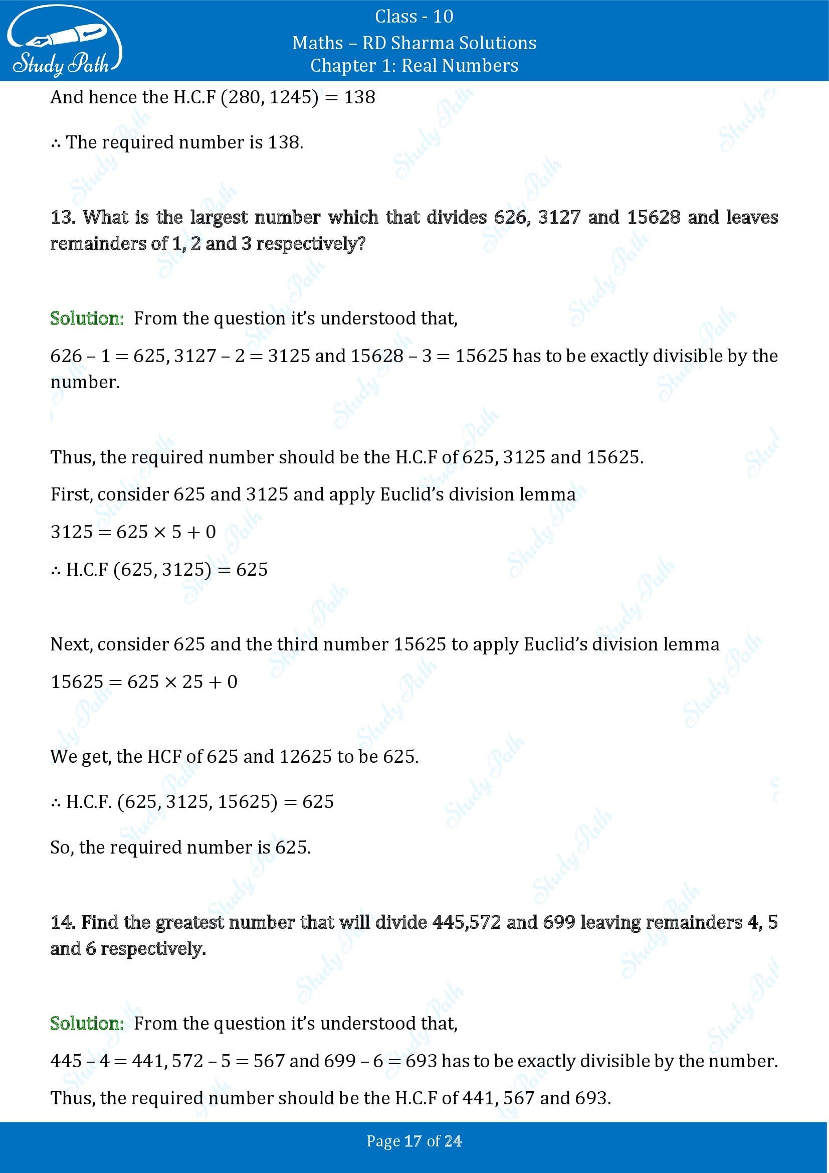 RD Sharma Solutions Class 10 Chapter 1 Real Numbers Exercise 1.2 00017