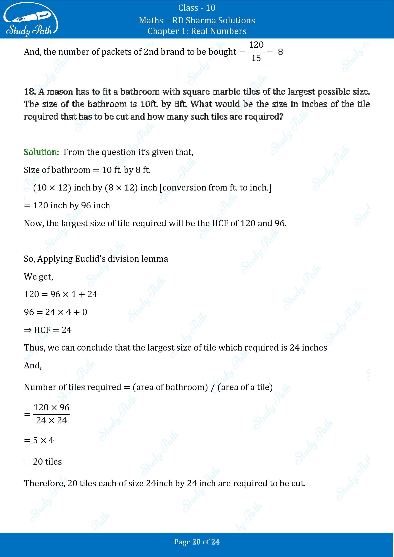RD Sharma Solutions Class 10 Chapter 1 Real Numbers Exercise 1.2 00020