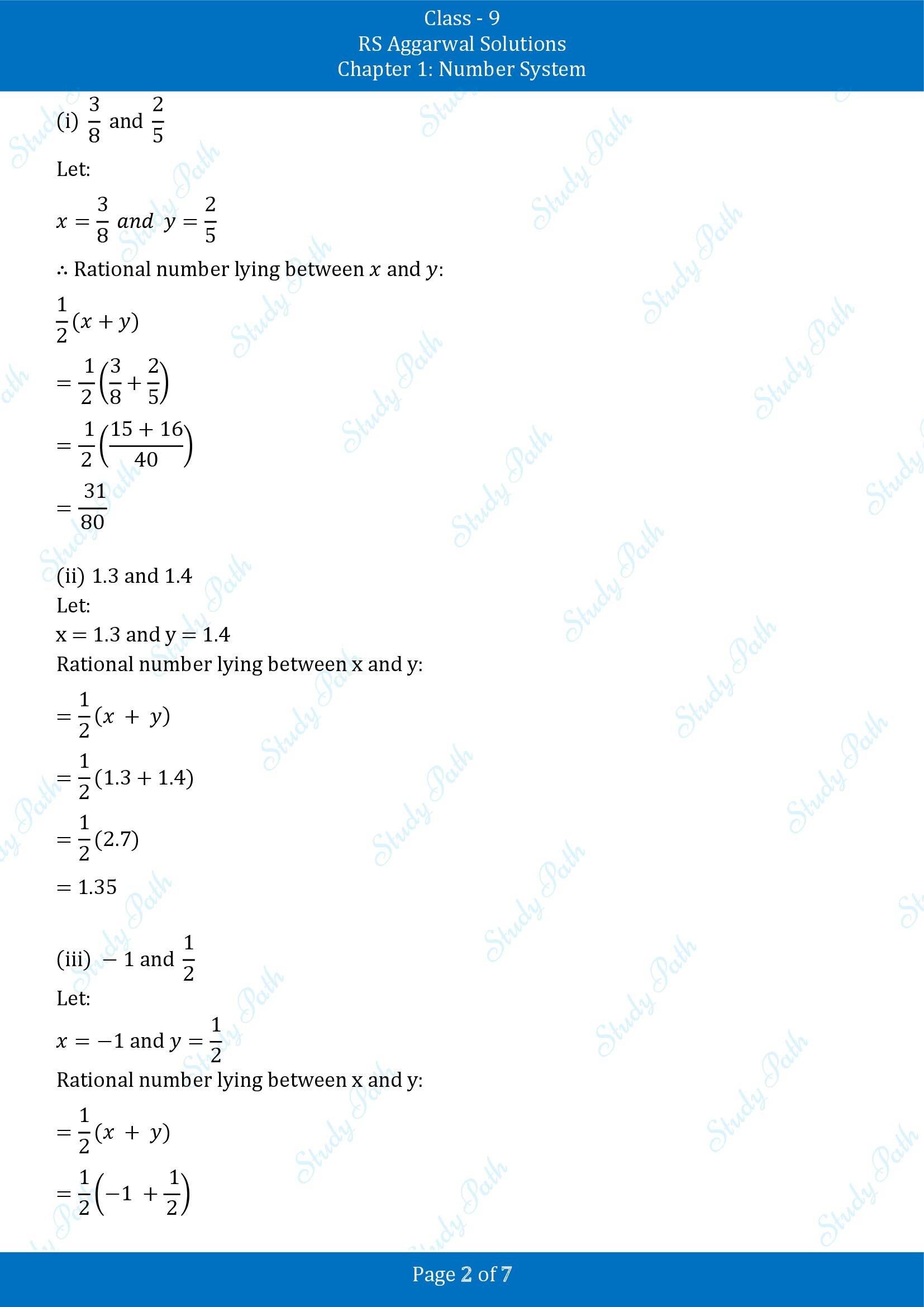 RS Aggarwal Solutions Class 9 Chapter 1 Number System Exercise 1A 00002