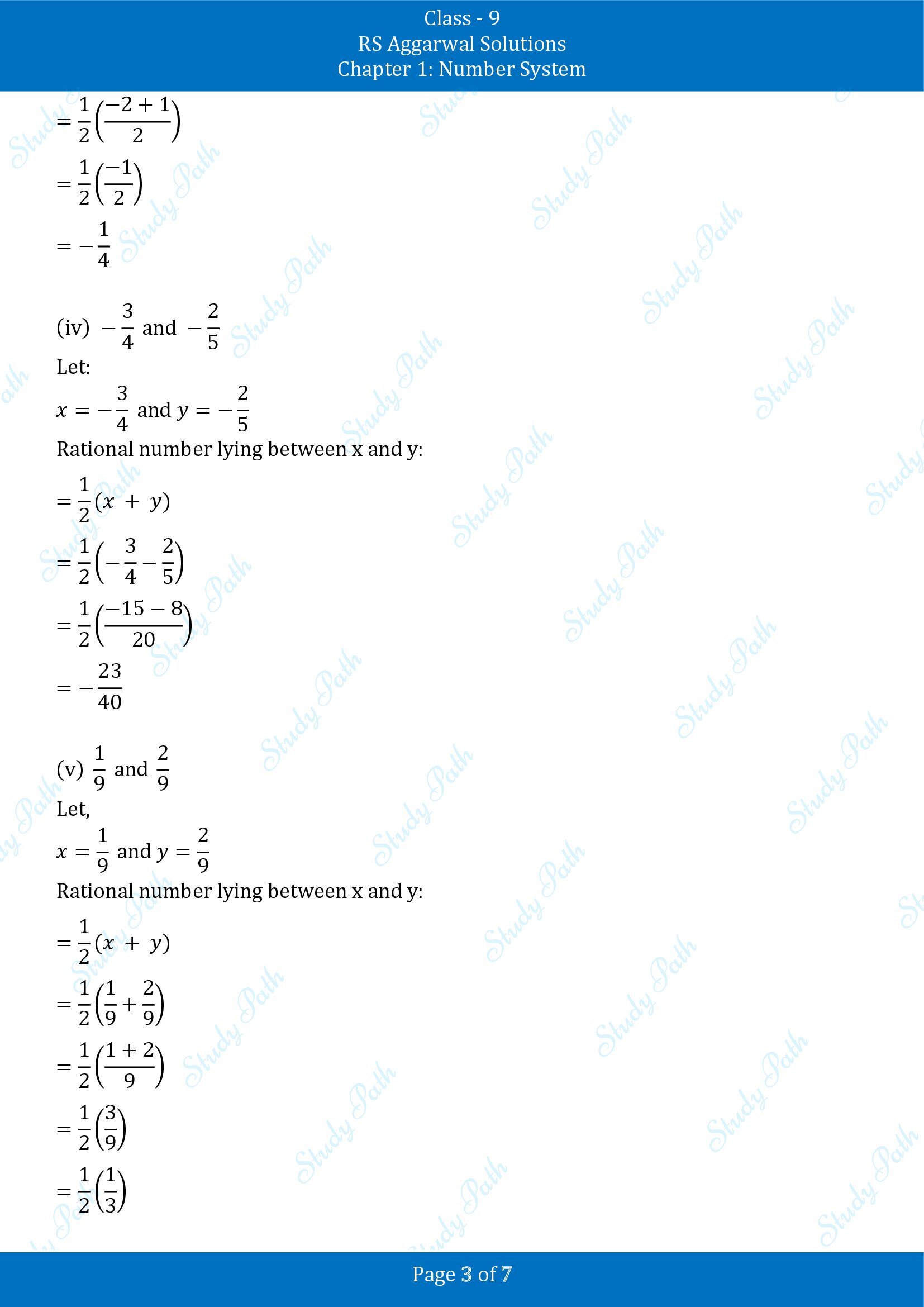 RS Aggarwal Solutions Class 9 Chapter 1 Number System Exercise 1A 00003