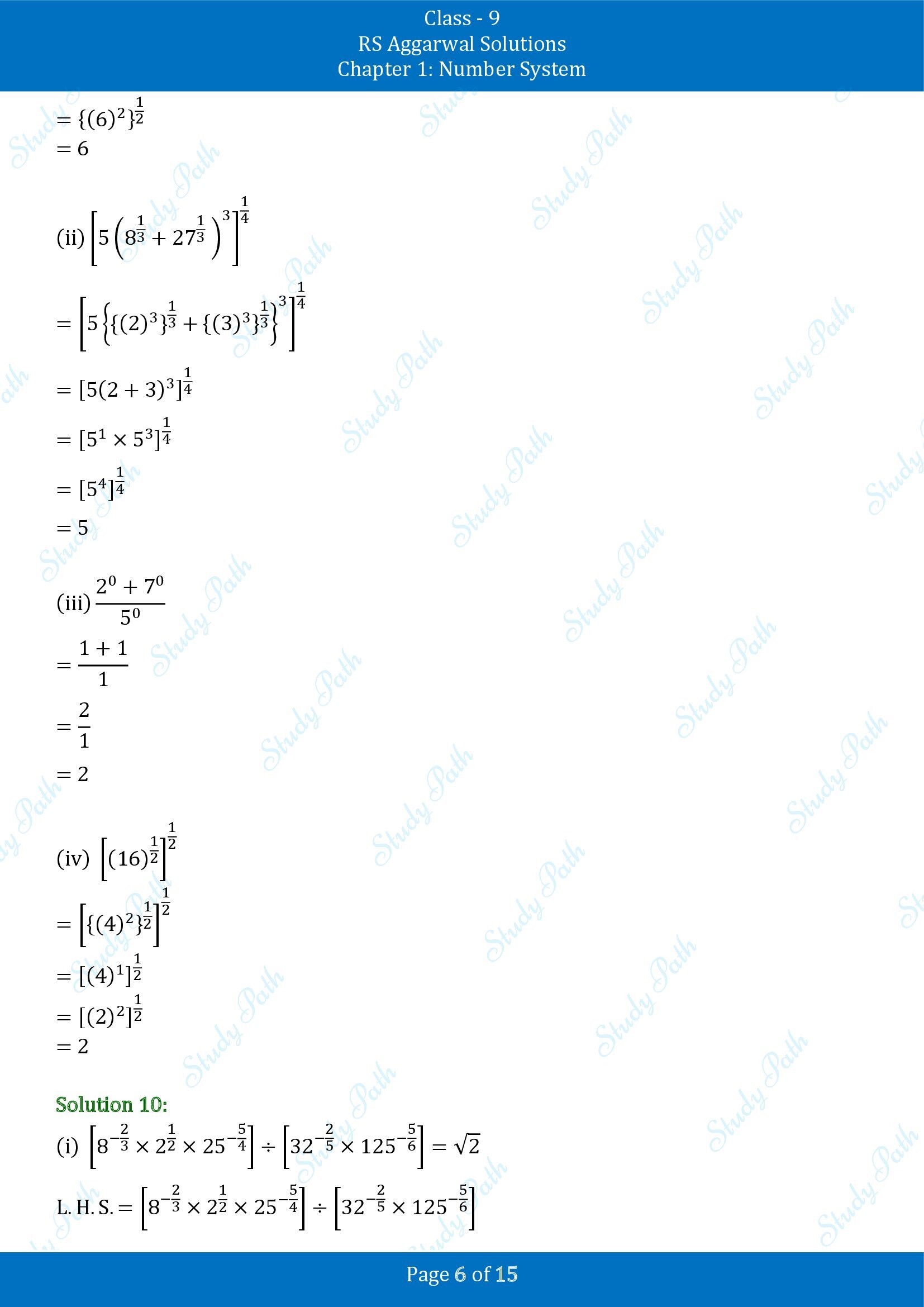 RS Aggarwal Solutions Class 9 Chapter 1 Number System Exercise 1G 00006