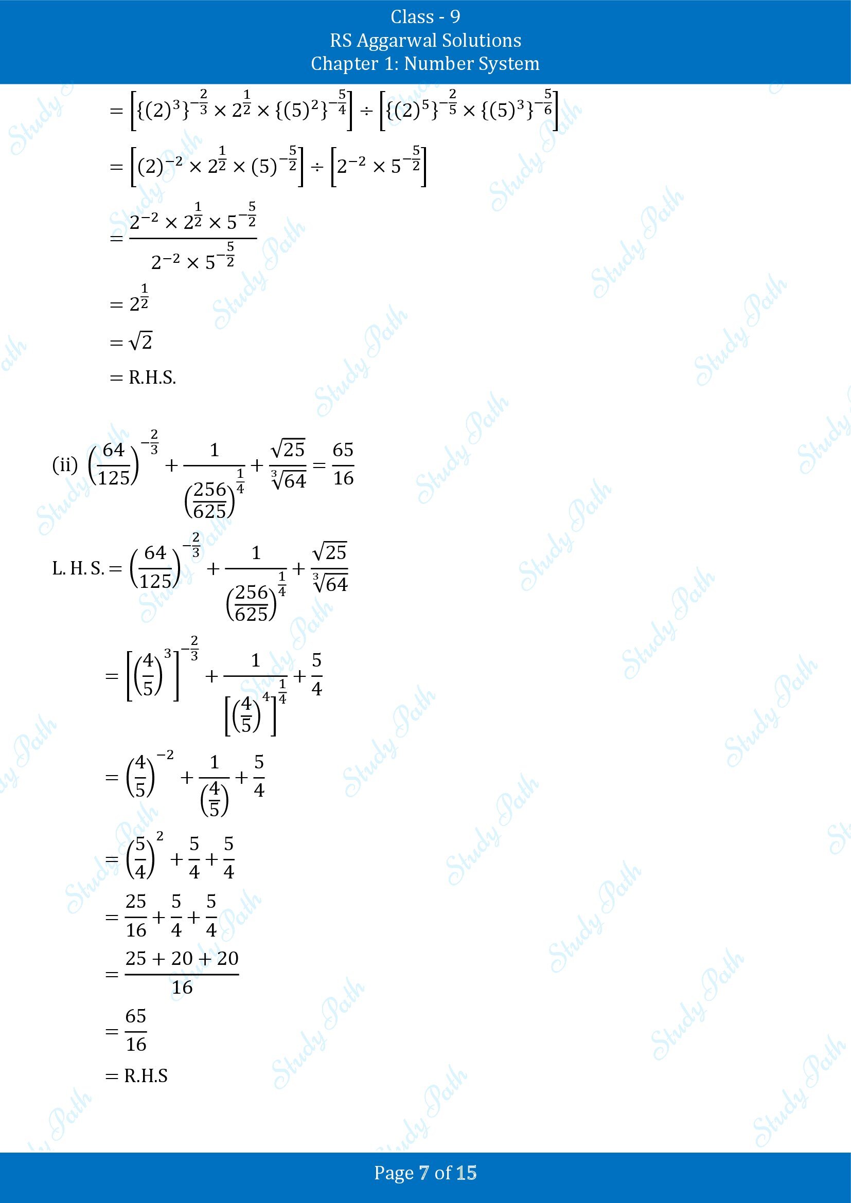 RS Aggarwal Solutions Class 9 Chapter 1 Number System Exercise 1G 00007