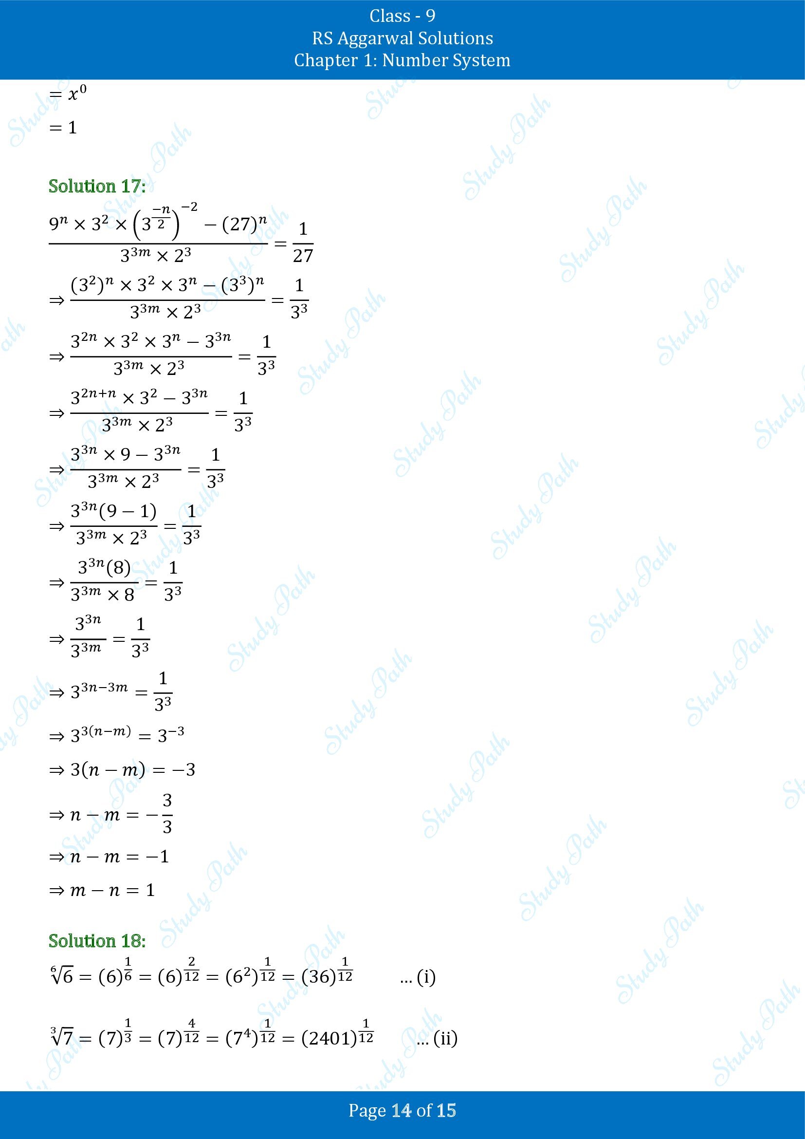 RS Aggarwal Solutions Class 9 Chapter 1 Number System Exercise 1G 00014