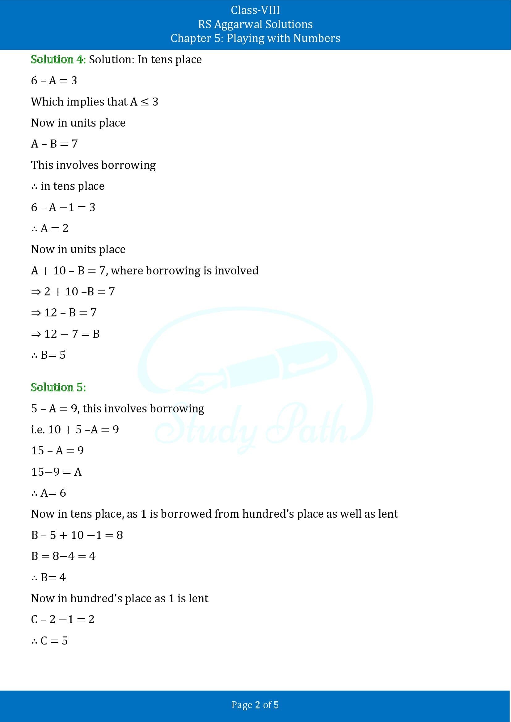 RS Aggarwal Solutions Class 8 Chapter 5 Playing with Numbers Exercise 5C 00002