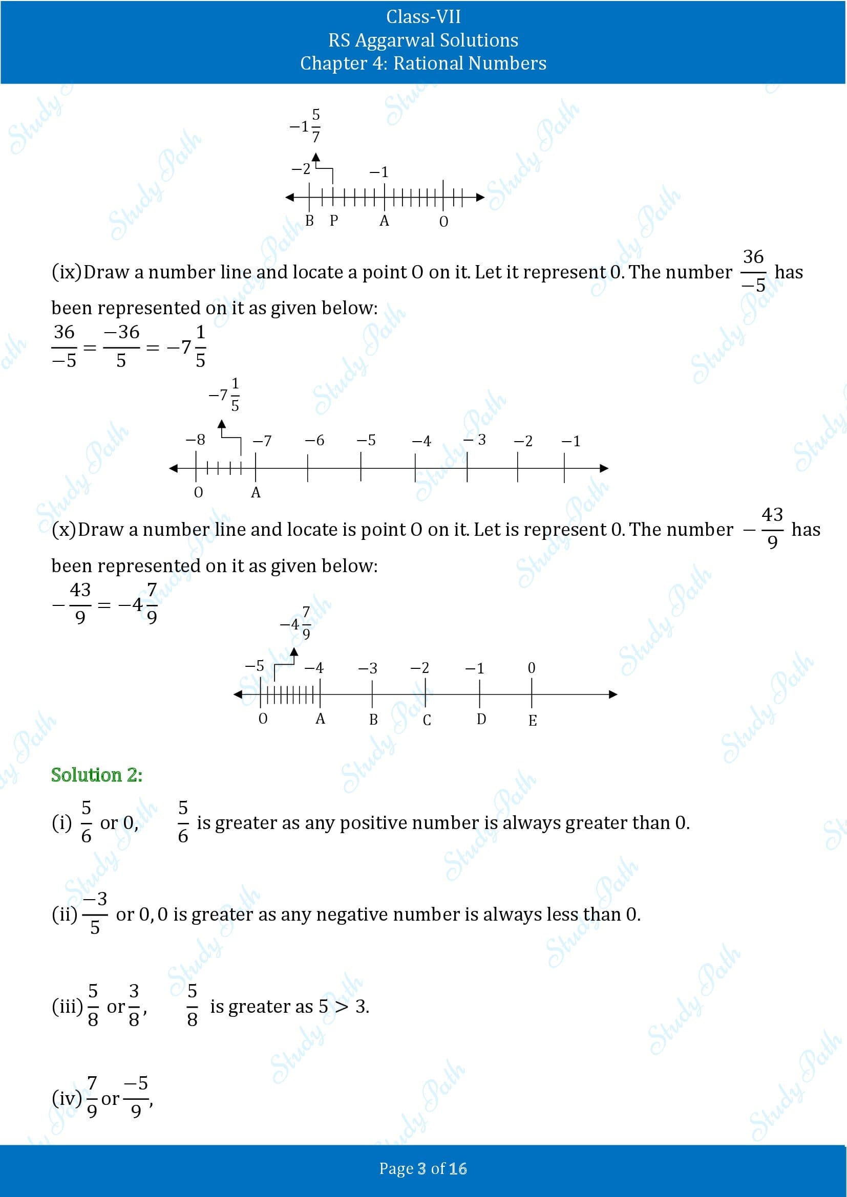 RS Aggarwal Solutions Class 7 Chapter 4 Rational Numbers Exercise 4B 00003