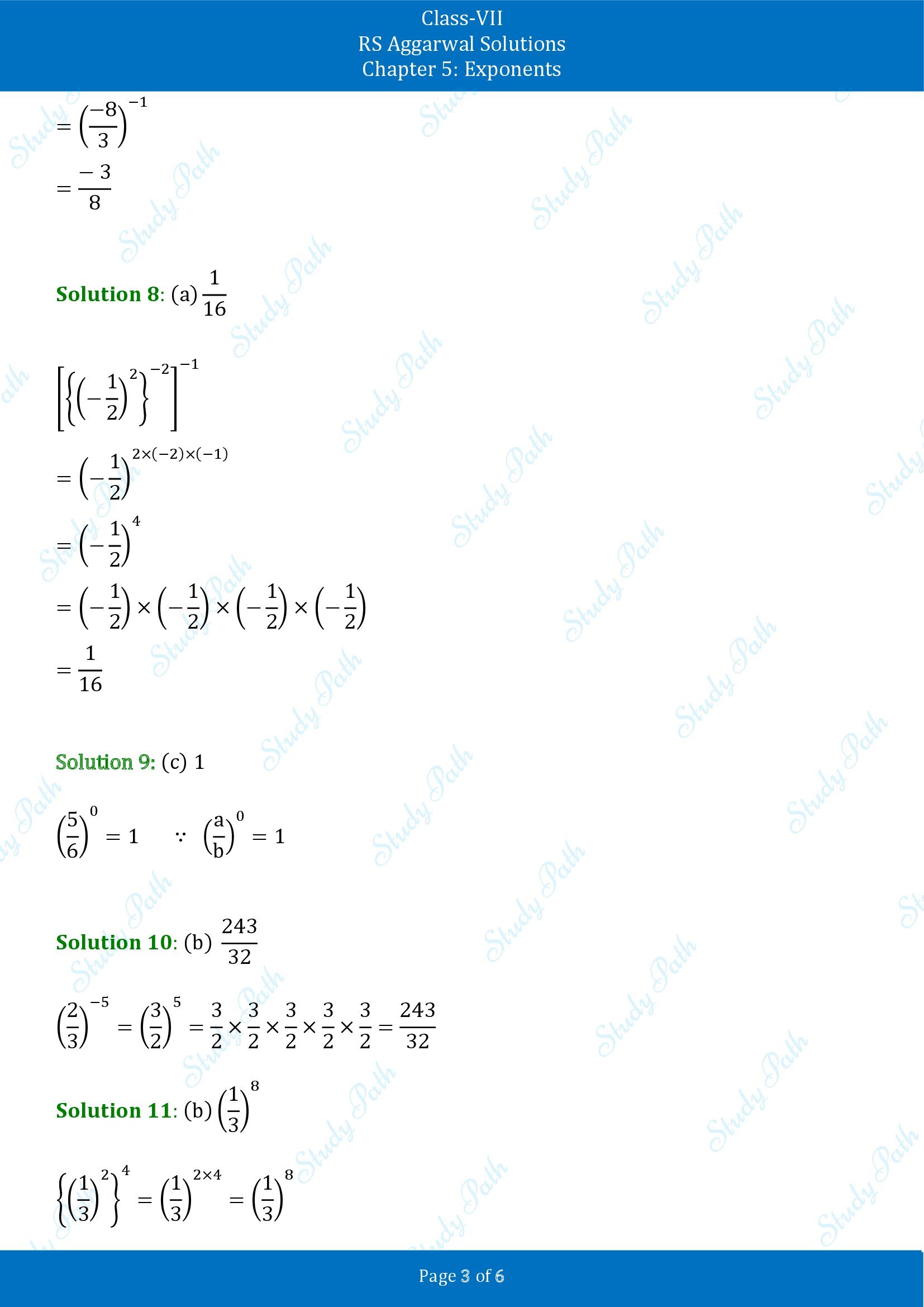 RS Aggarwal Solutions Class 7 Chapter 5 Exponents Exercise 5C MCQ 00003