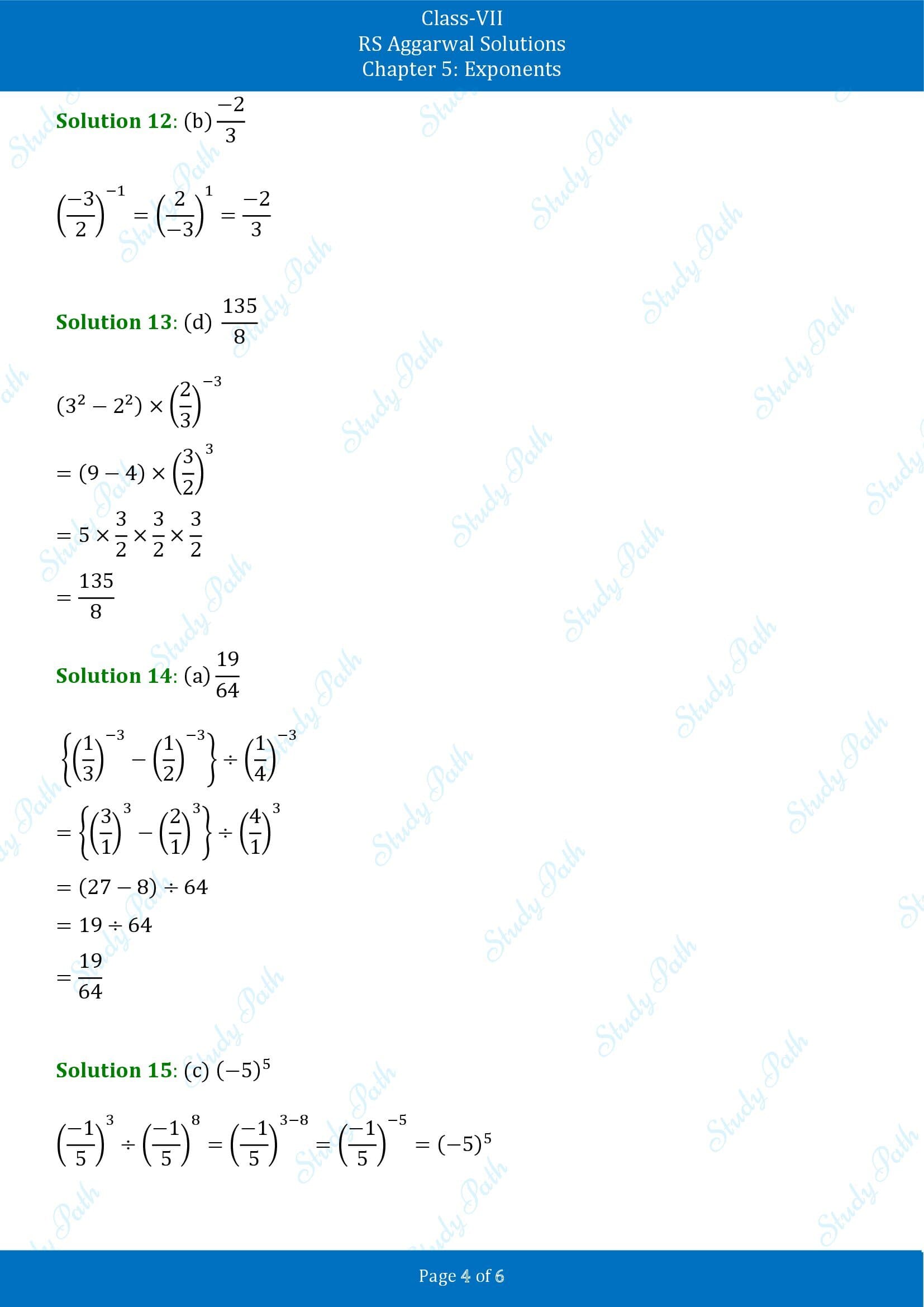RS Aggarwal Solutions Class 7 Chapter 5 Exponents Exercise 5C MCQ 00004