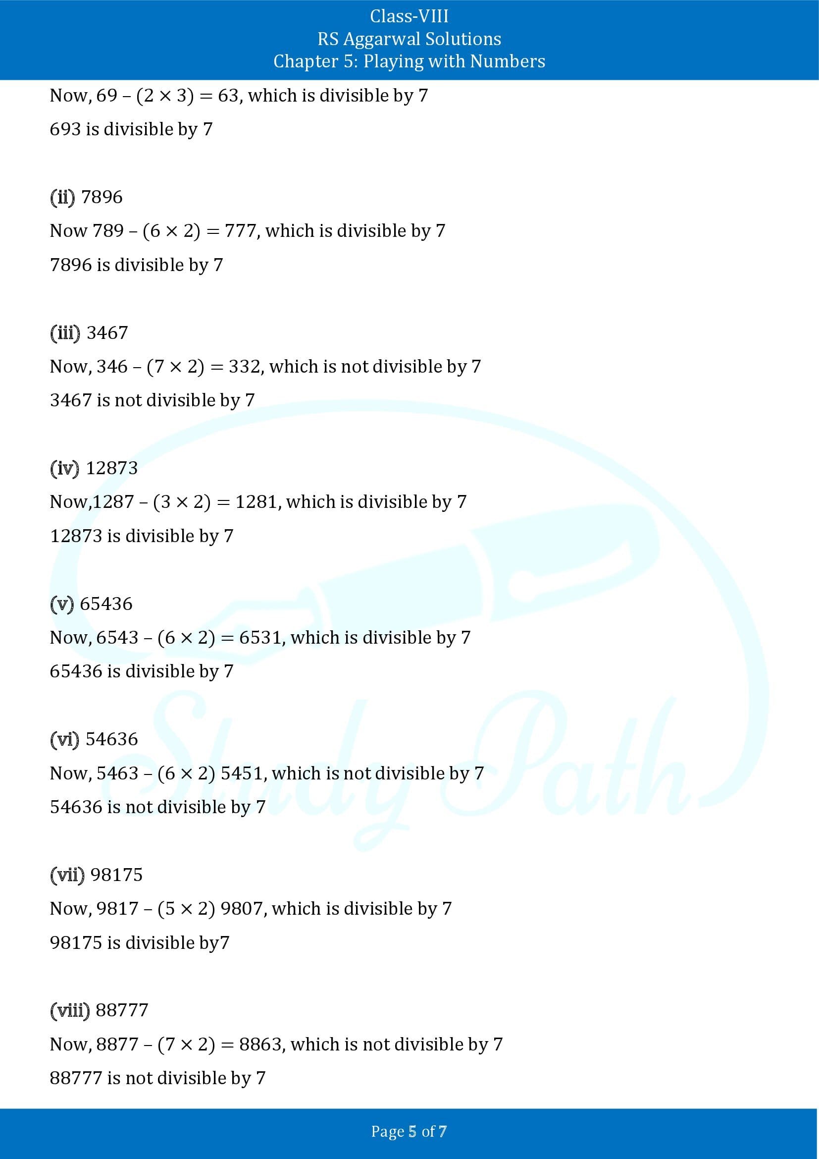 RS Aggarwal Solutions Class 8 Chapter 5 Playing with Numbers Exercise 5B 00005