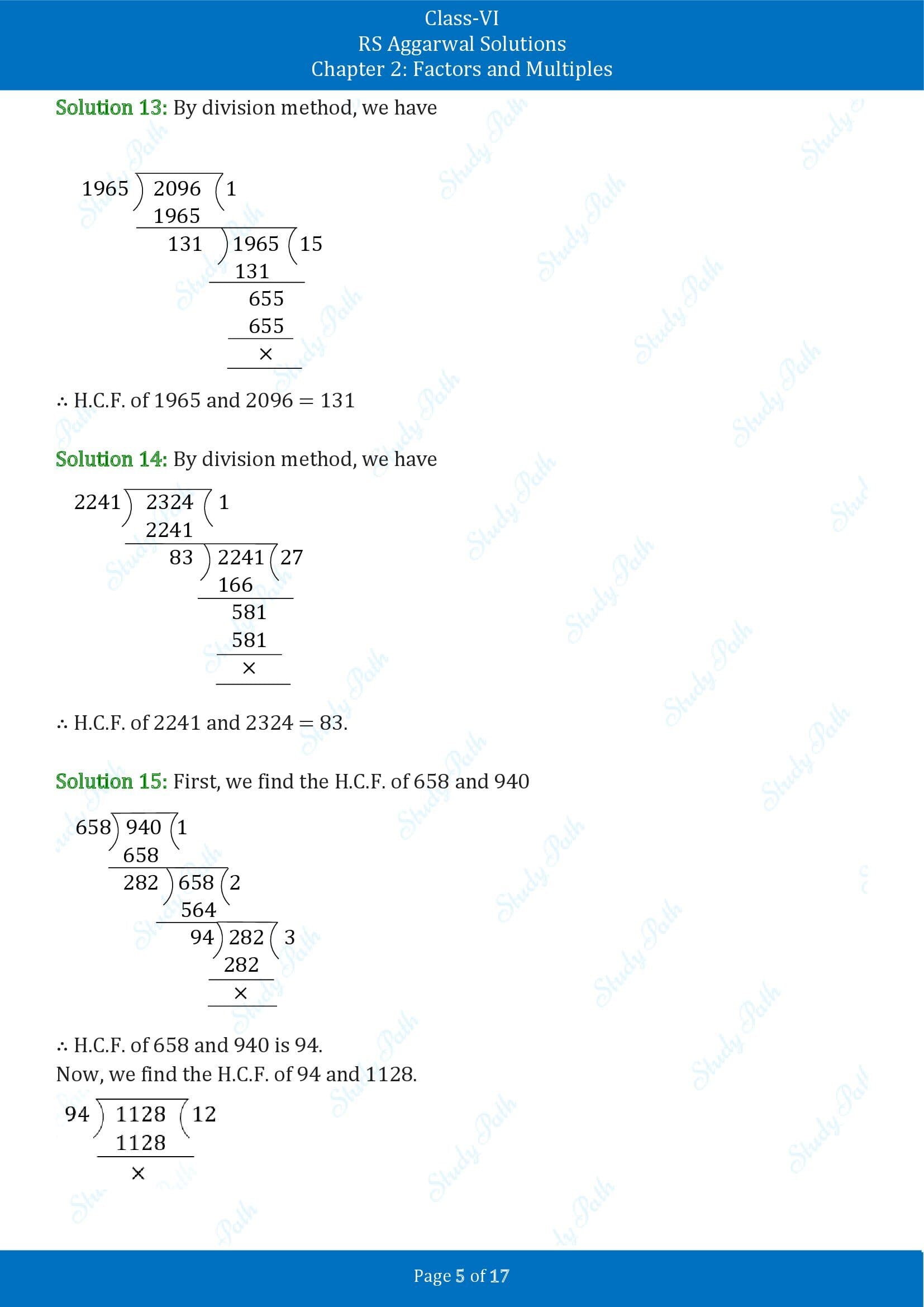 RS Aggarwal Solutions Class 6 Chapter 2 Factors and Multiples Exercise 2D 00005