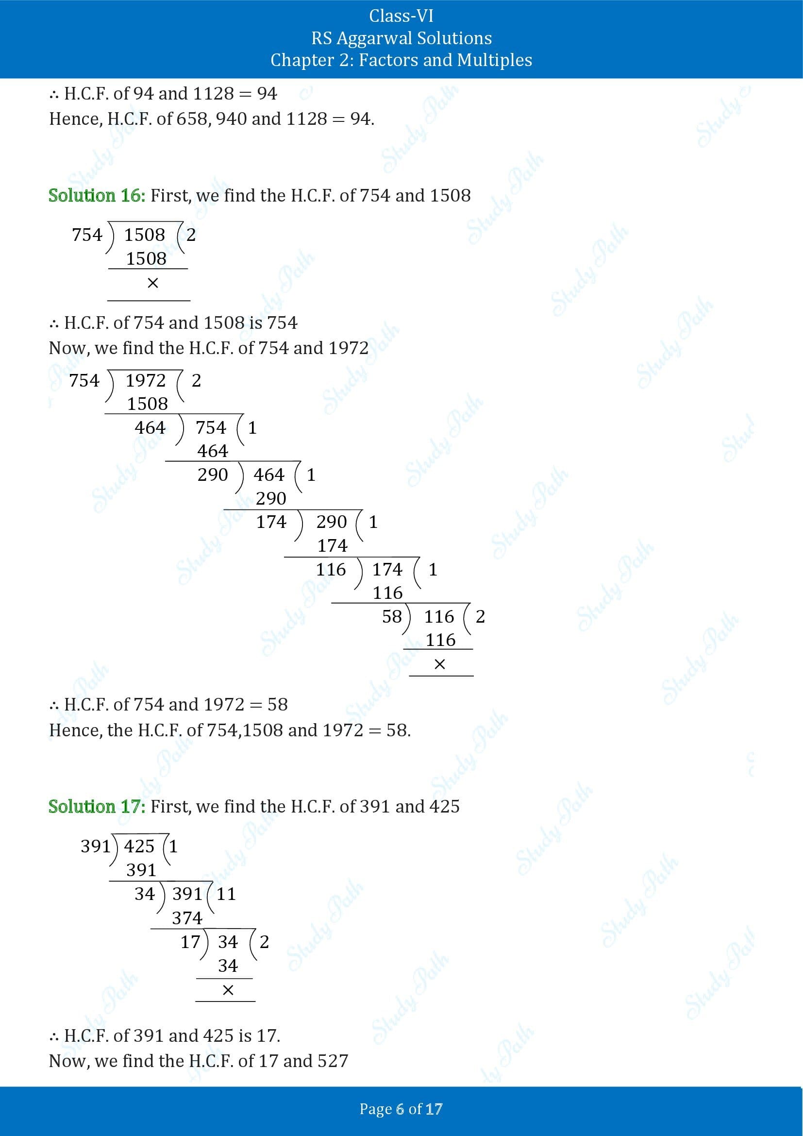 RS Aggarwal Solutions Class 6 Chapter 2 Factors and Multiples Exercise 2D 00006