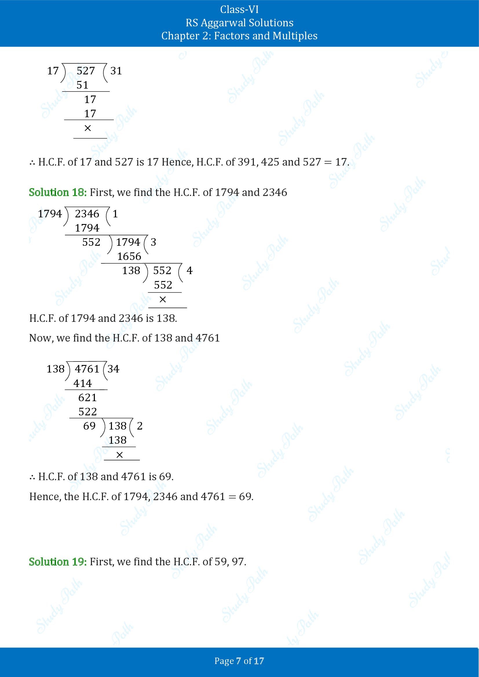 RS Aggarwal Solutions Class 6 Chapter 2 Factors and Multiples Exercise 2D 00007