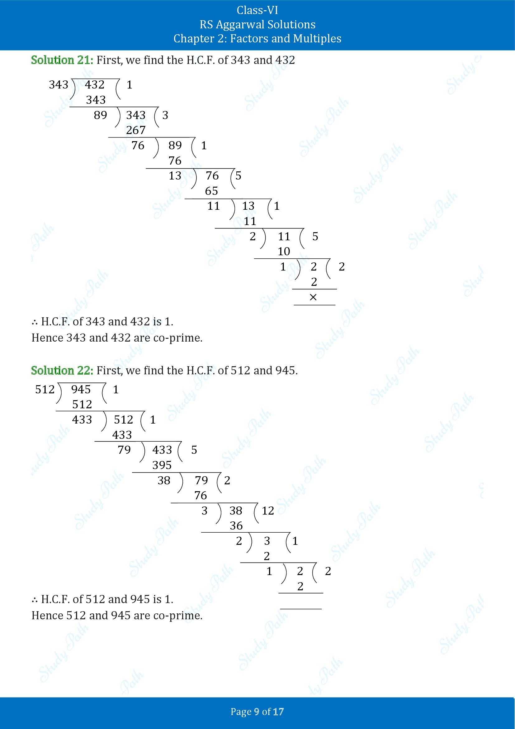 RS Aggarwal Solutions Class 6 Chapter 2 Factors and Multiples Exercise 2D 00009