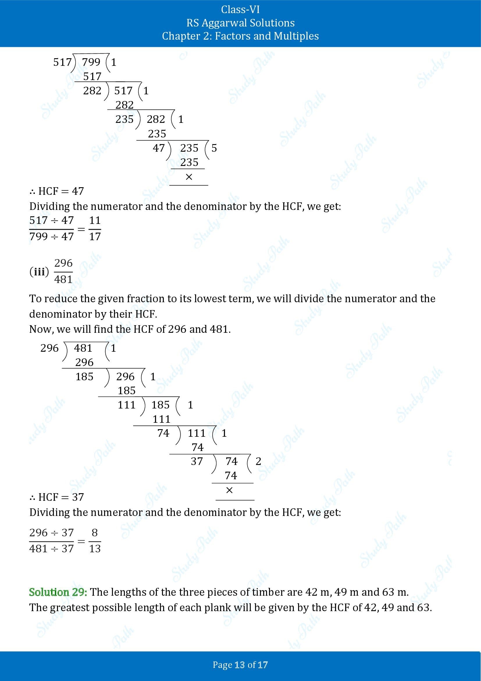 RS Aggarwal Solutions Class 6 Chapter 2 Factors and Multiples Exercise 2D 00013