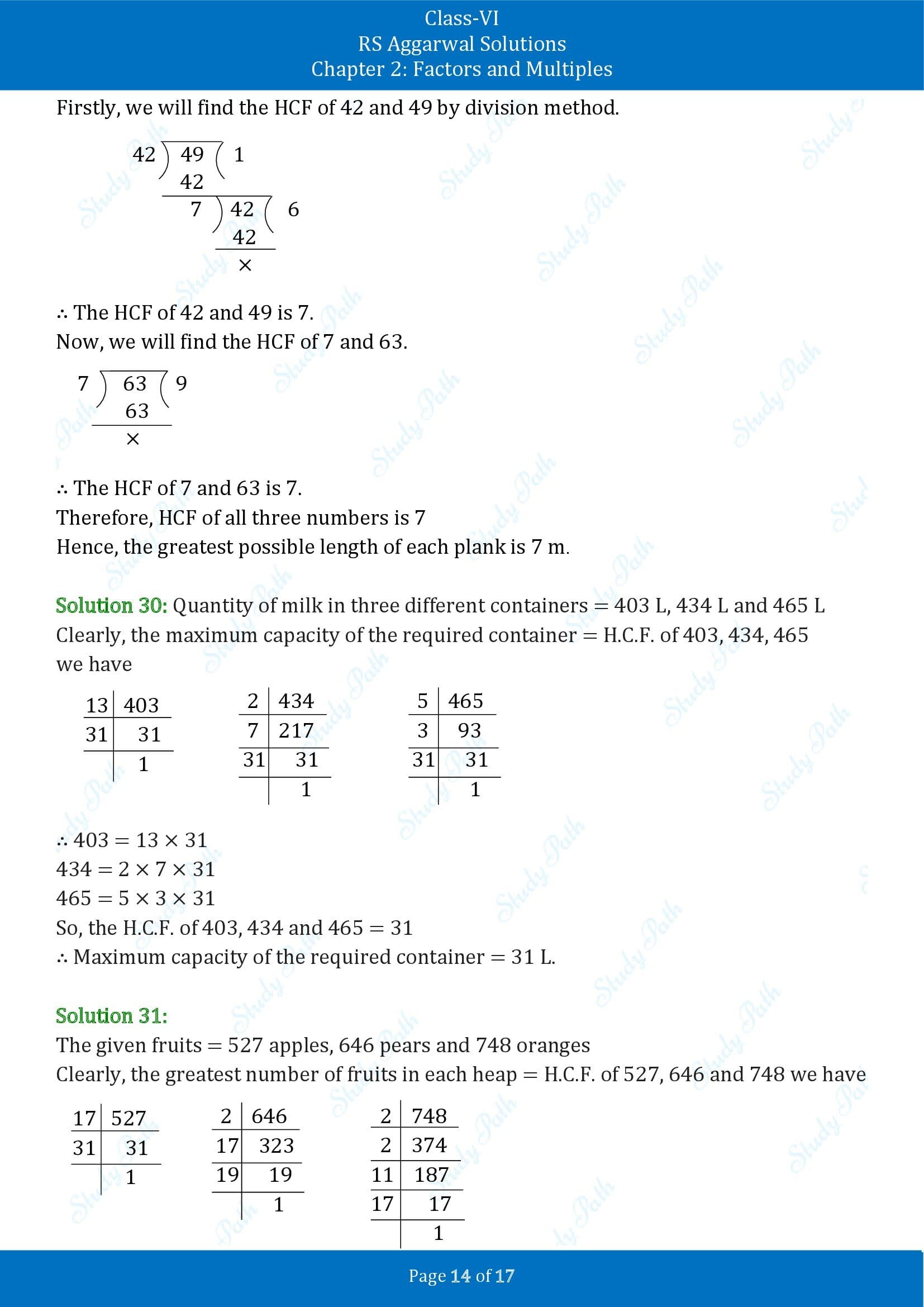 RS Aggarwal Solutions Class 6 Chapter 2 Factors and Multiples Exercise 2D 00014