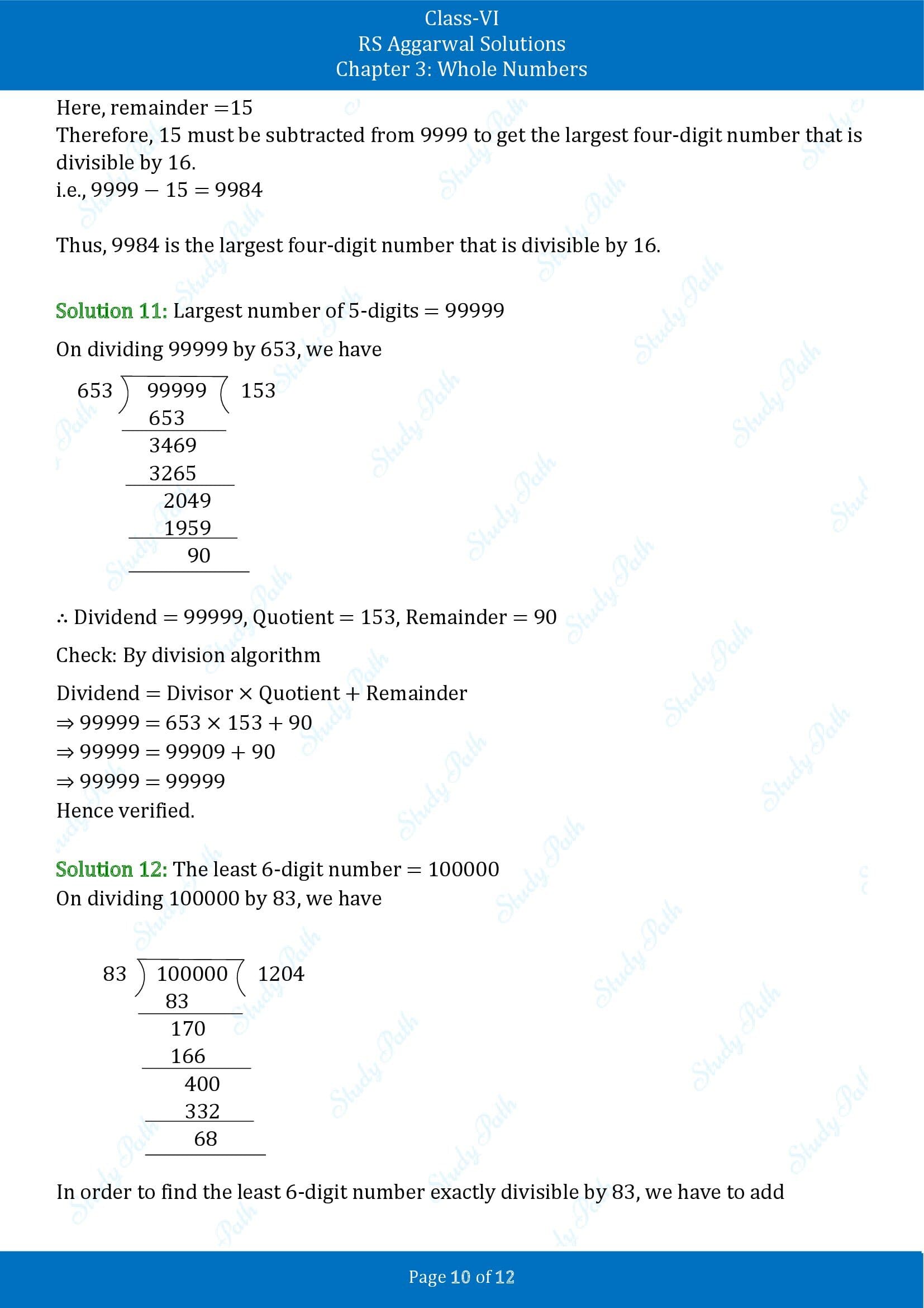 RS Aggarwal Solutions Class 6 Chapter 3 Whole Numbers Exercise 3E 00010