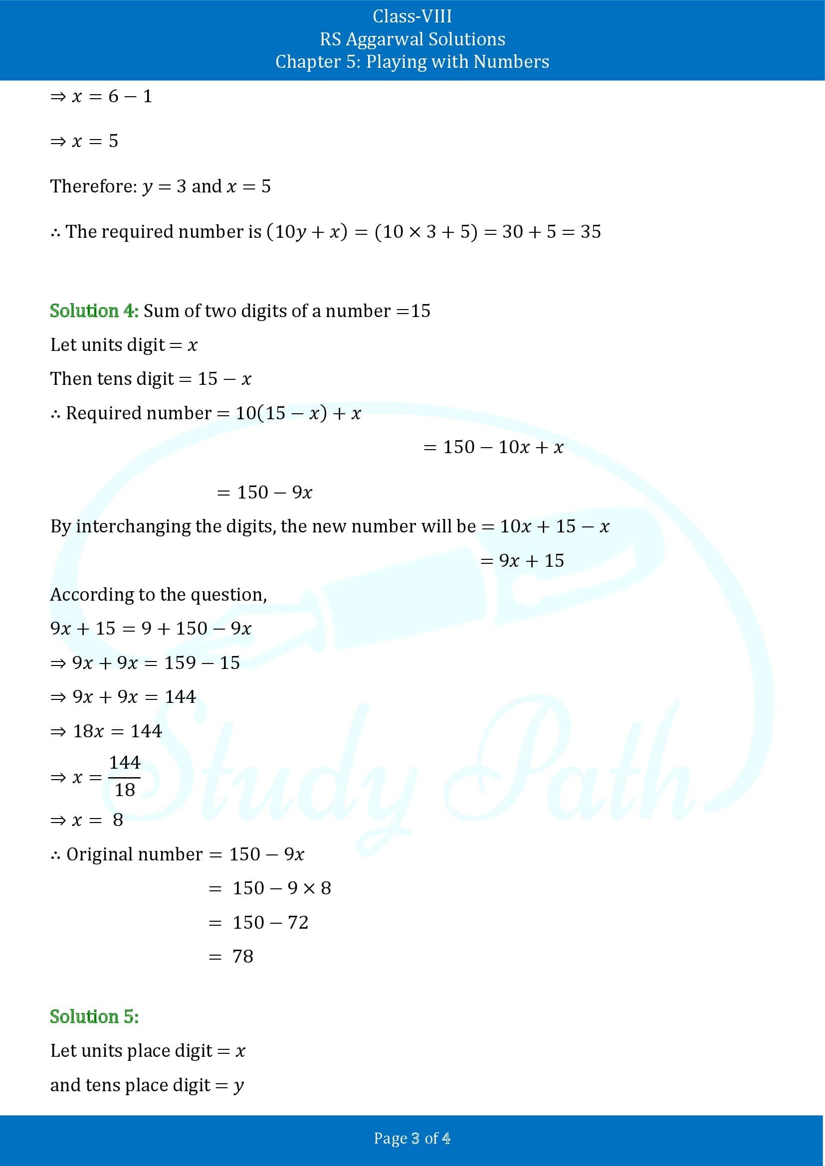 RS Aggarwal Solutions Class 8 Chapter 5 Playing with Numbers Exercise 5A 00003