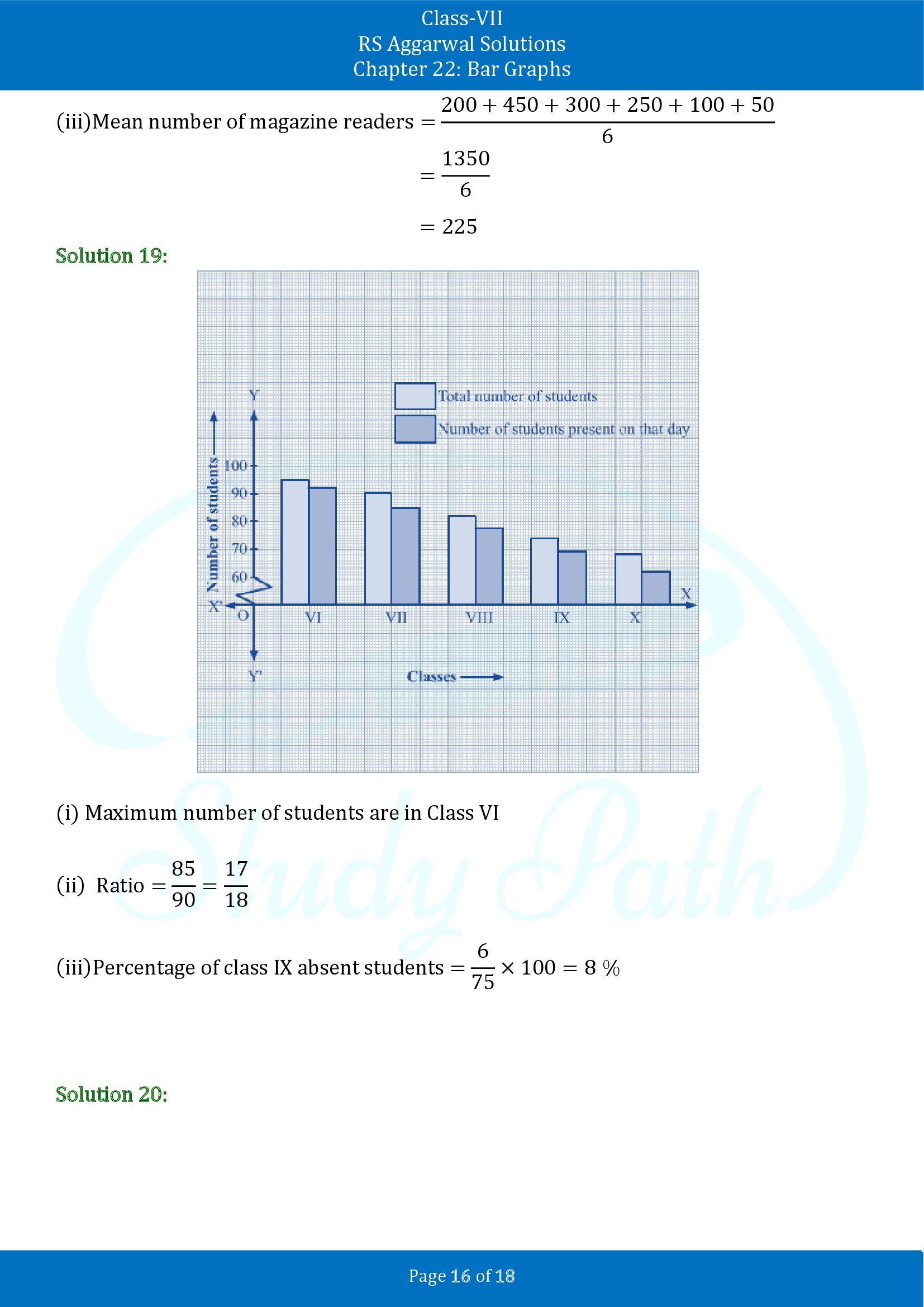 RS Aggarwal Solutions Class 7 Chapter 22 Bar Graphs 00016