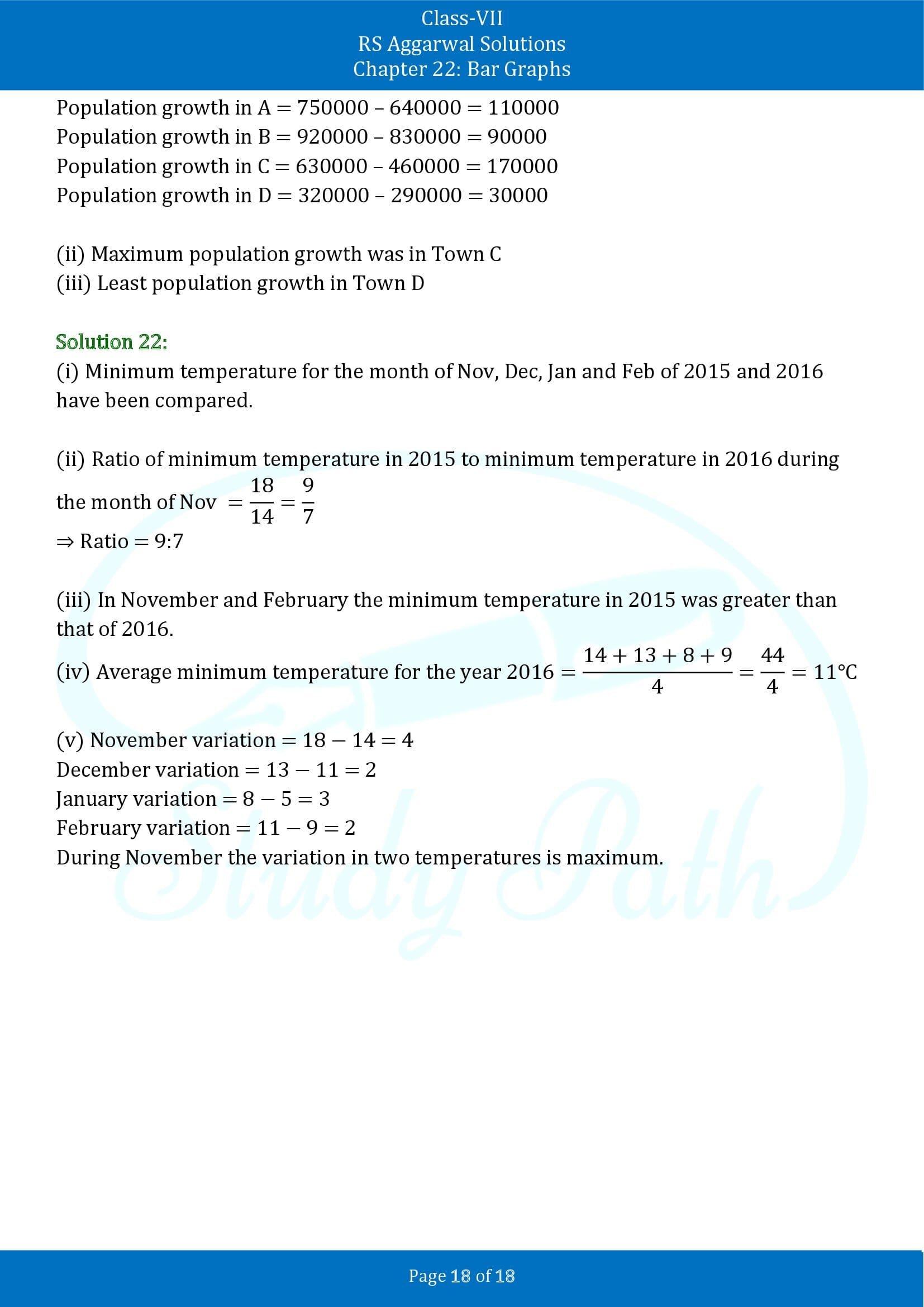 RS Aggarwal Solutions Class 7 Chapter 22 Bar Graphs 00018