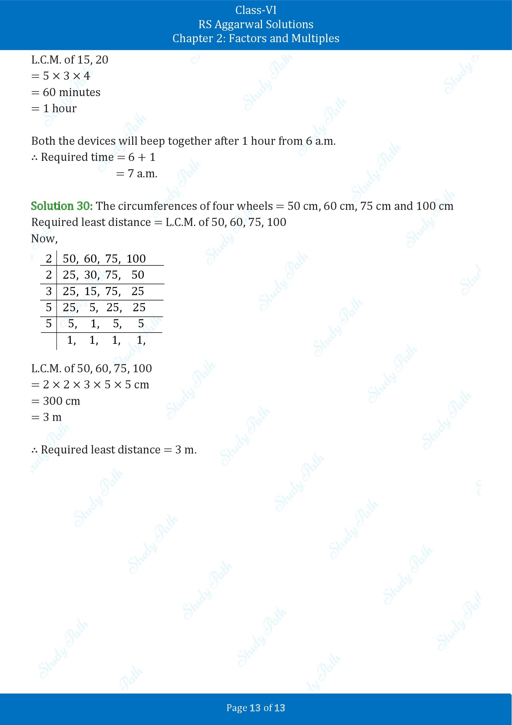 RS Aggarwal Solutions Class 6 Chapter 2 Factors and Multiples Exercise 2E 00013