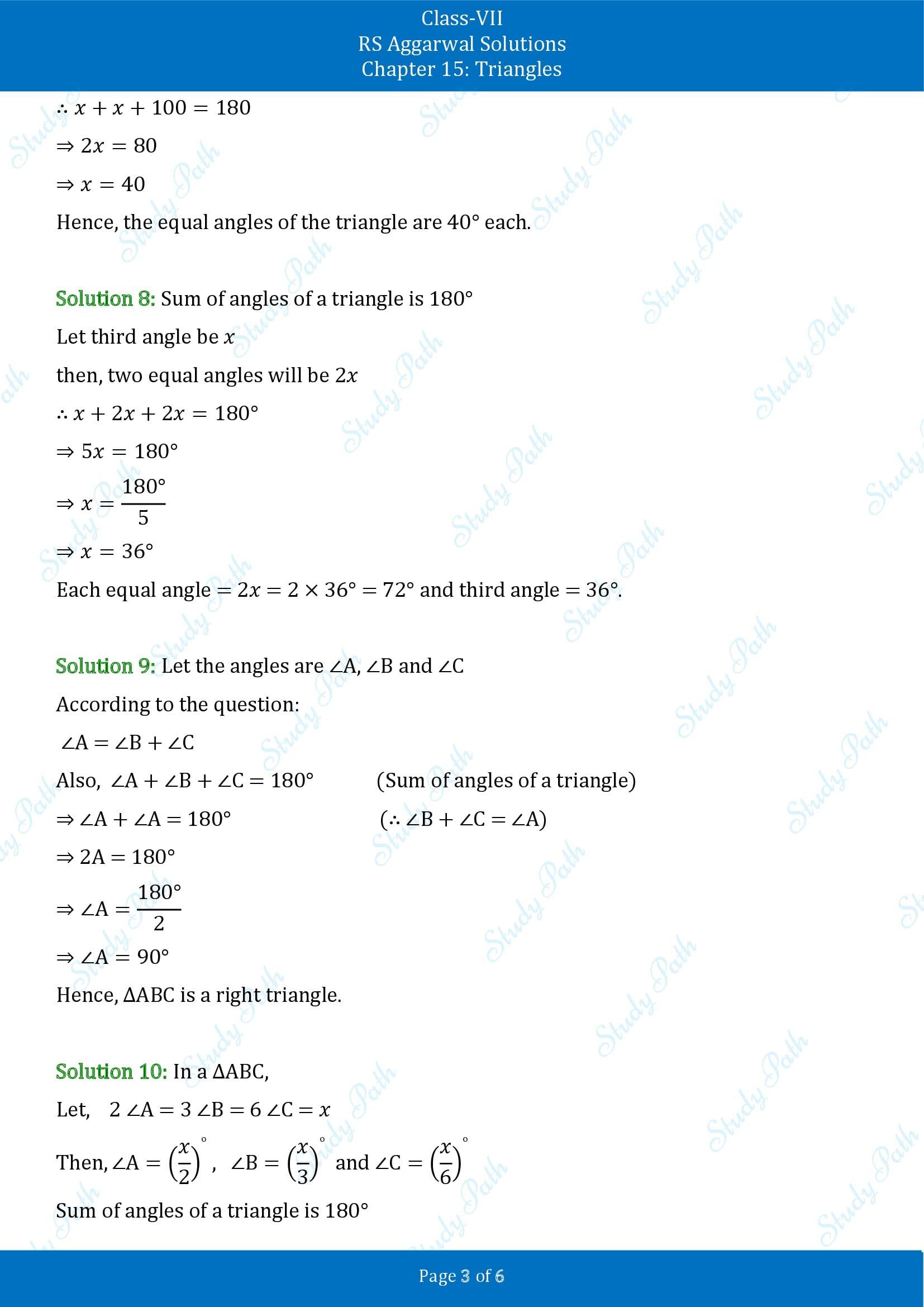 RS Aggarwal Solutions Class 7 Chapter 15 Triangles Exercise 15A 00003