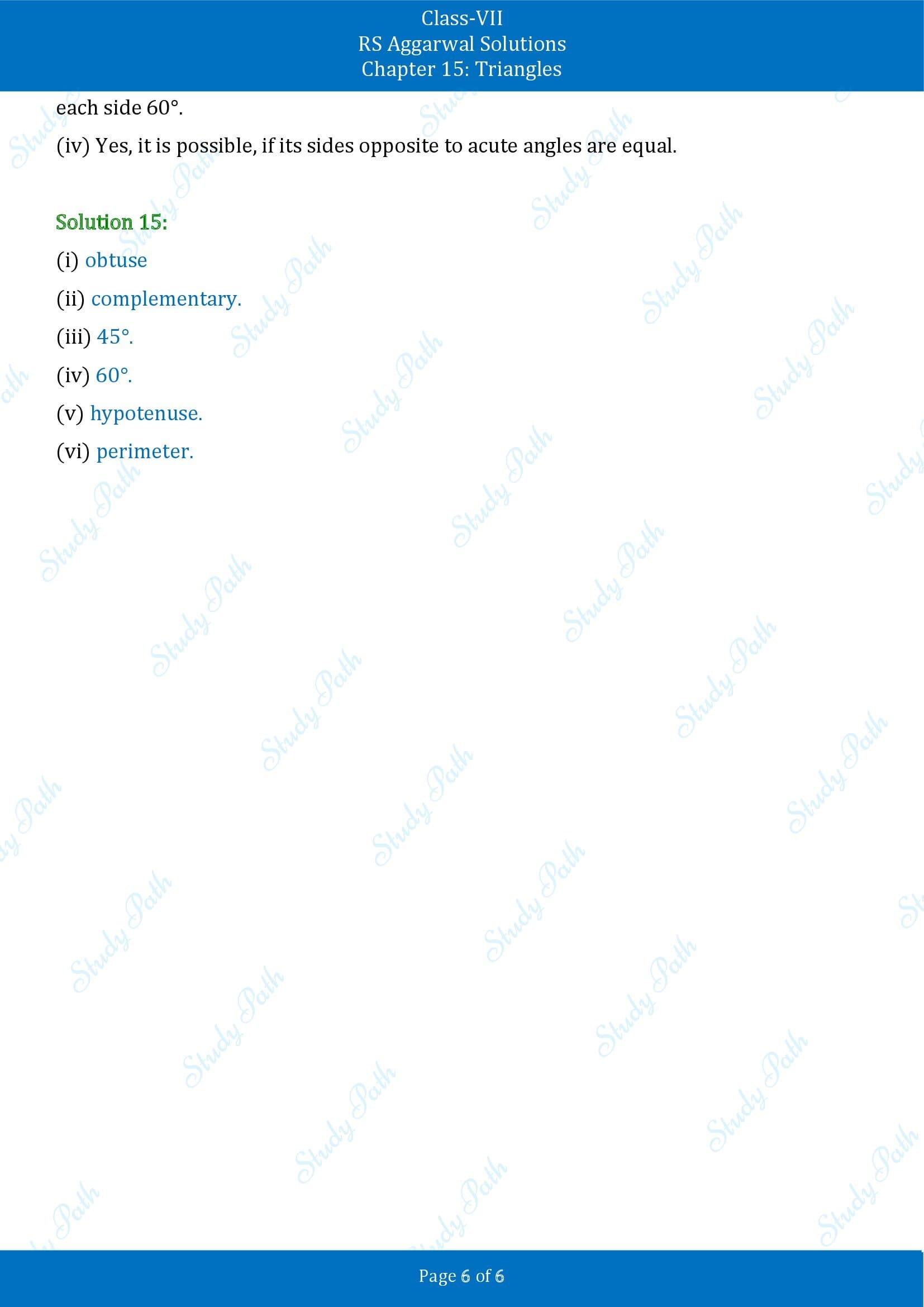 RS Aggarwal Solutions Class 7 Chapter 15 Triangles Exercise 15A 00006