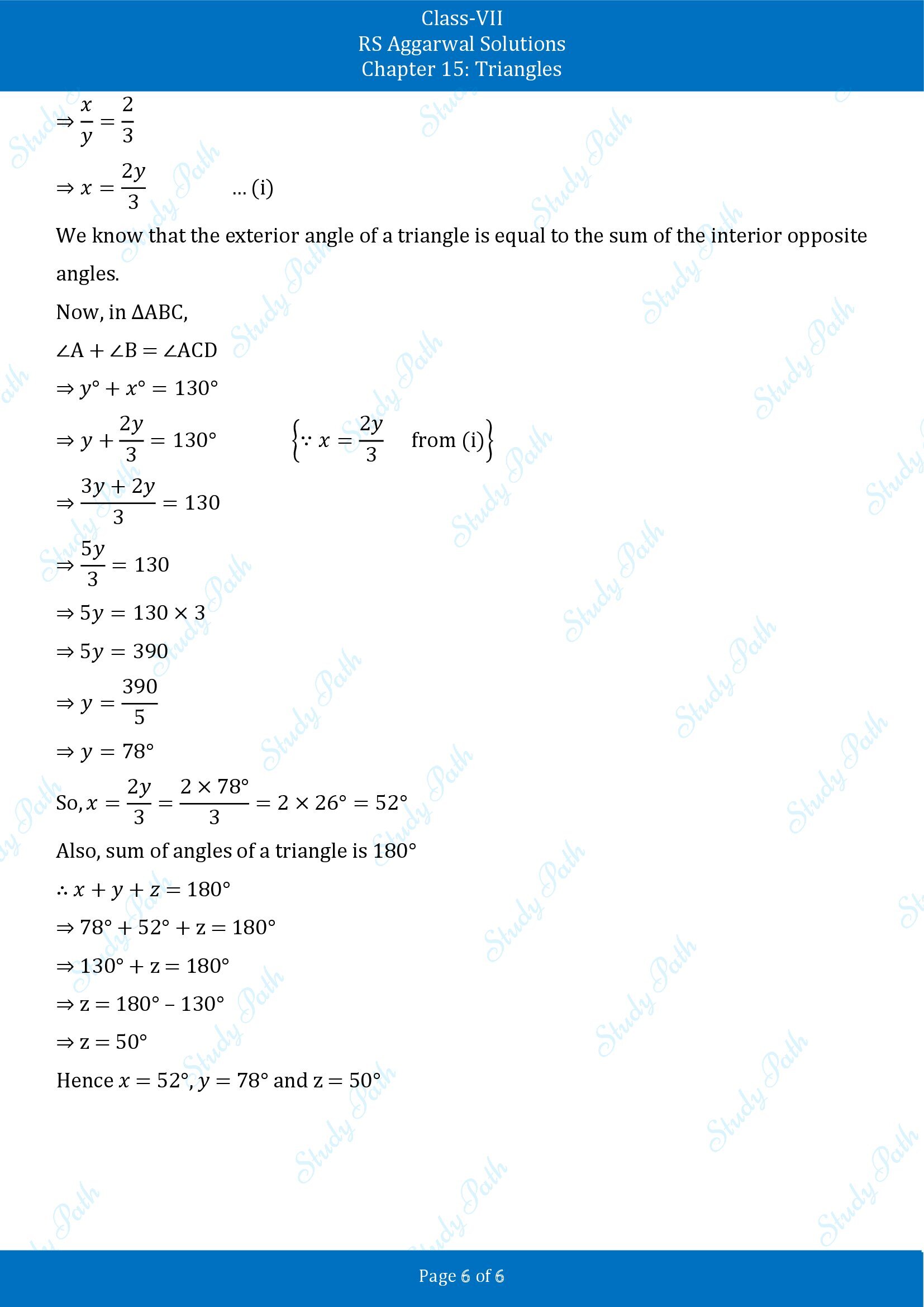 RS Aggarwal Solutions Class 7 Chapter 15 Triangles Exercise 15B 00006