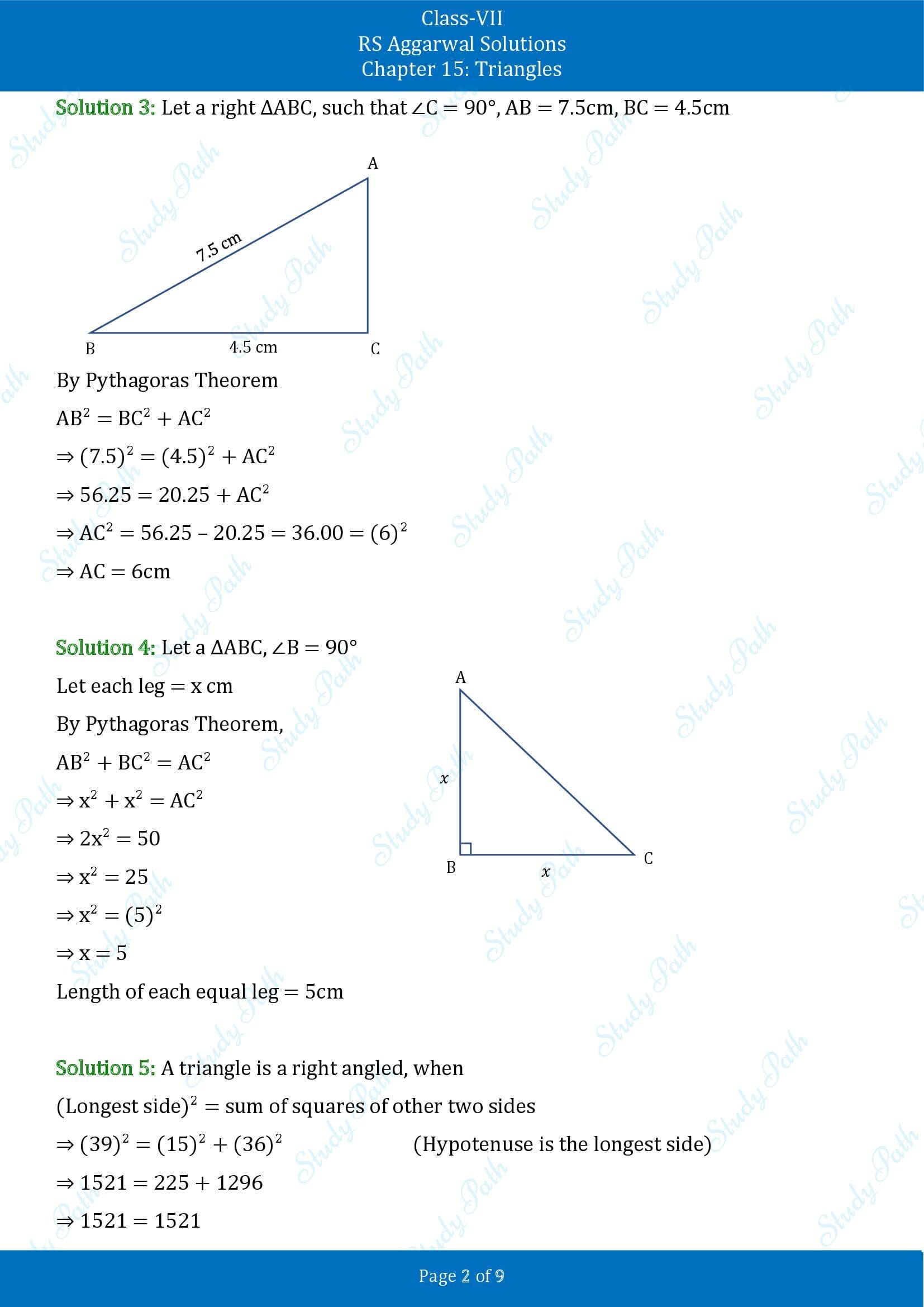 RS Aggarwal Solutions Class 7 Chapter 15 Triangles Exercise 15D 00002