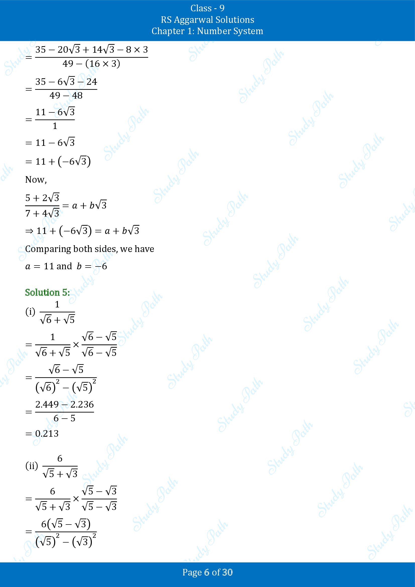 RS Aggarwal Solutions Class 9 Chapter 1 Number System Exercise 1F 00006