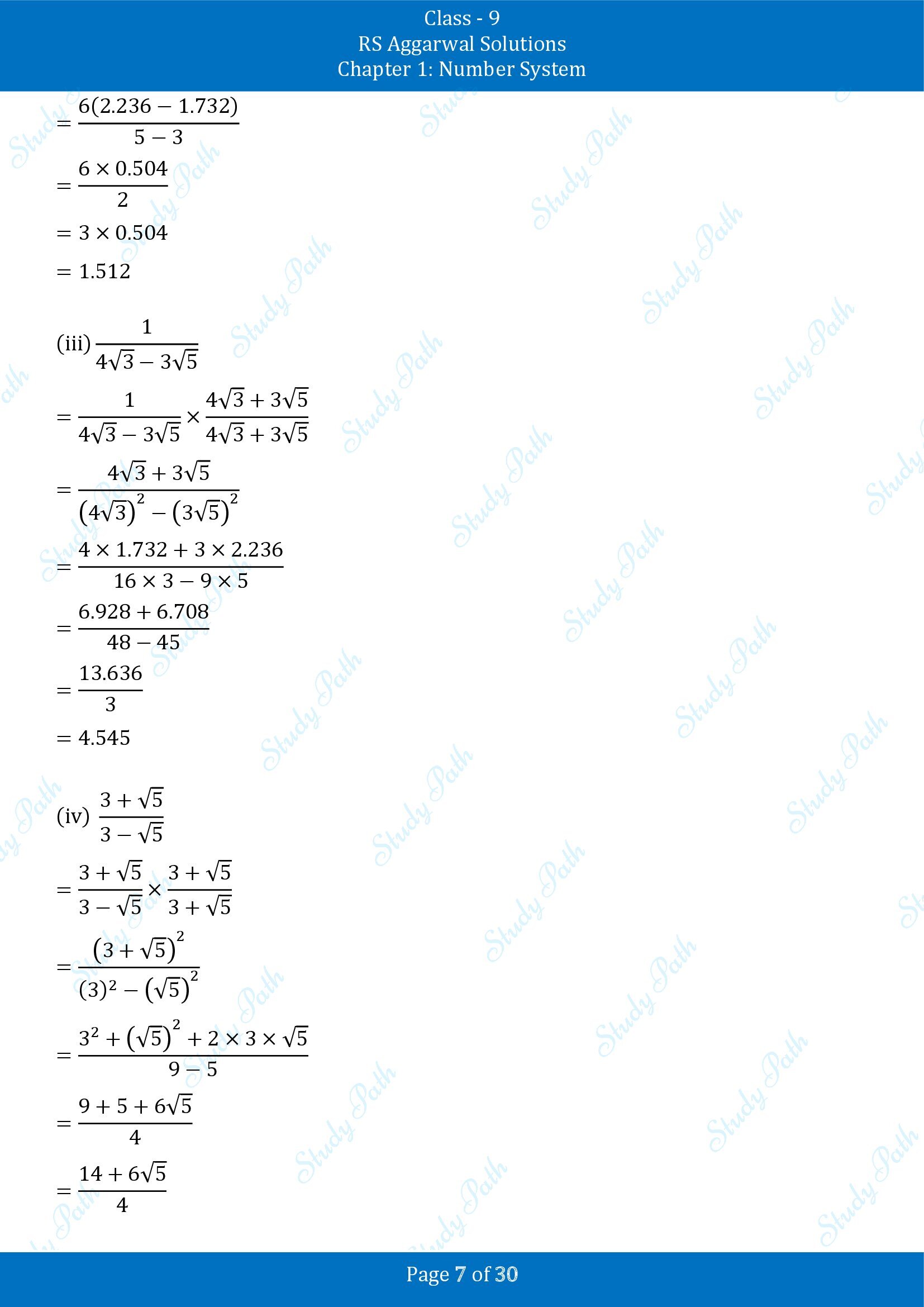 RS Aggarwal Solutions Class 9 Chapter 1 Number System Exercise 1F 00007