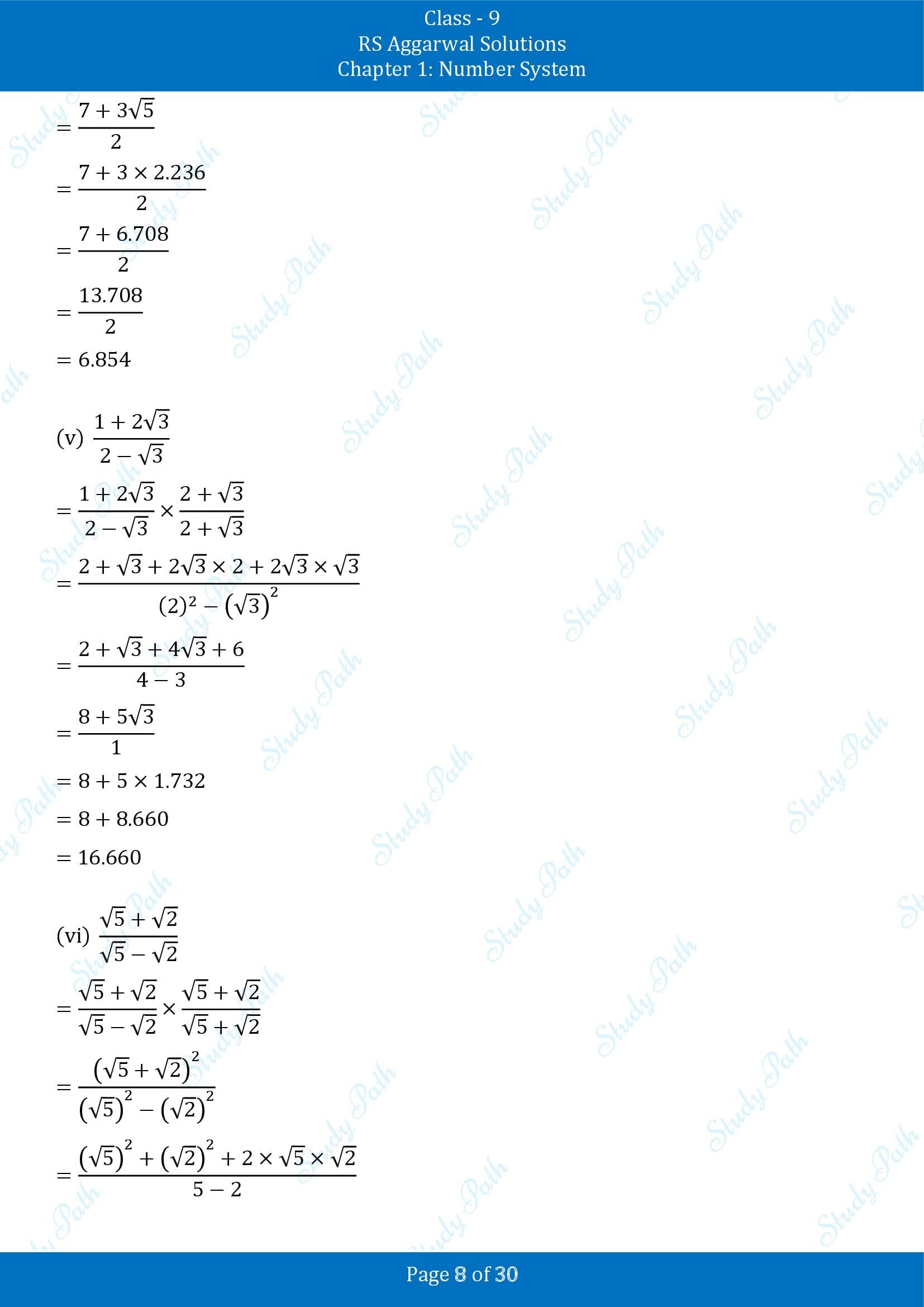 RS Aggarwal Solutions Class 9 Chapter 1 Number System Exercise 1F 00008