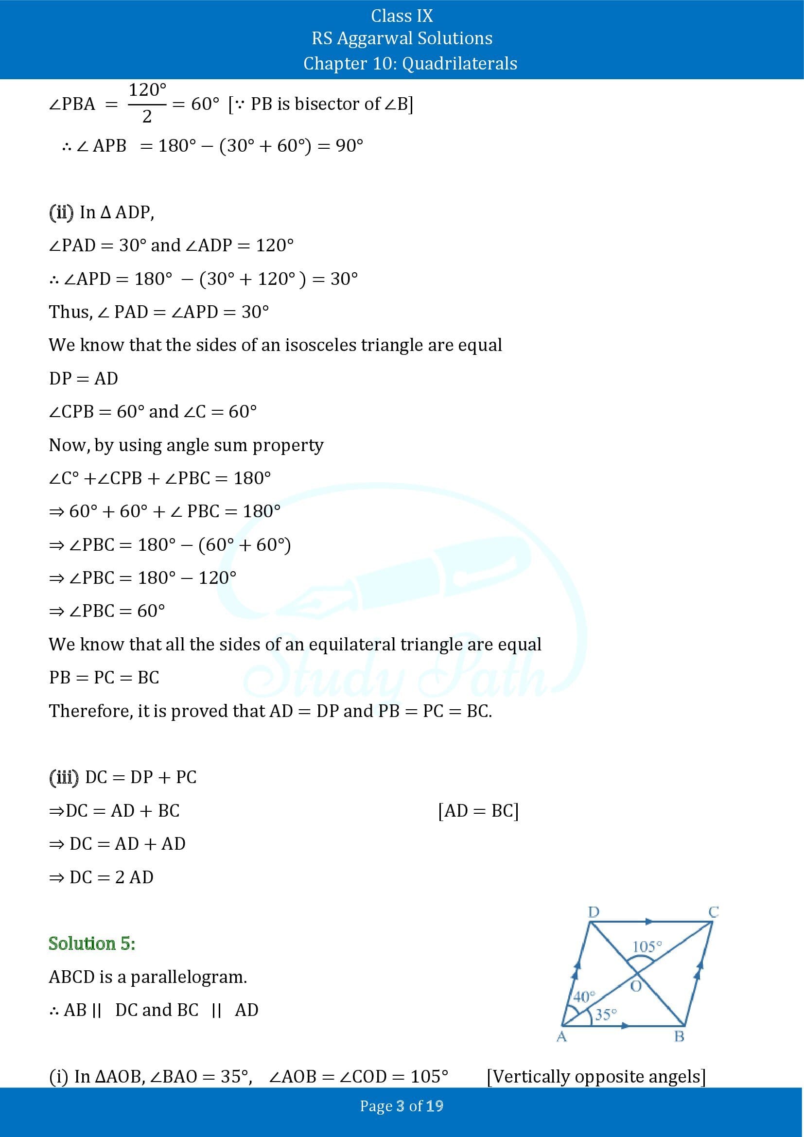 RS Aggarwal Solutions Class 9 Chapter 10 Quadrilaterals Exercise 10B 00003