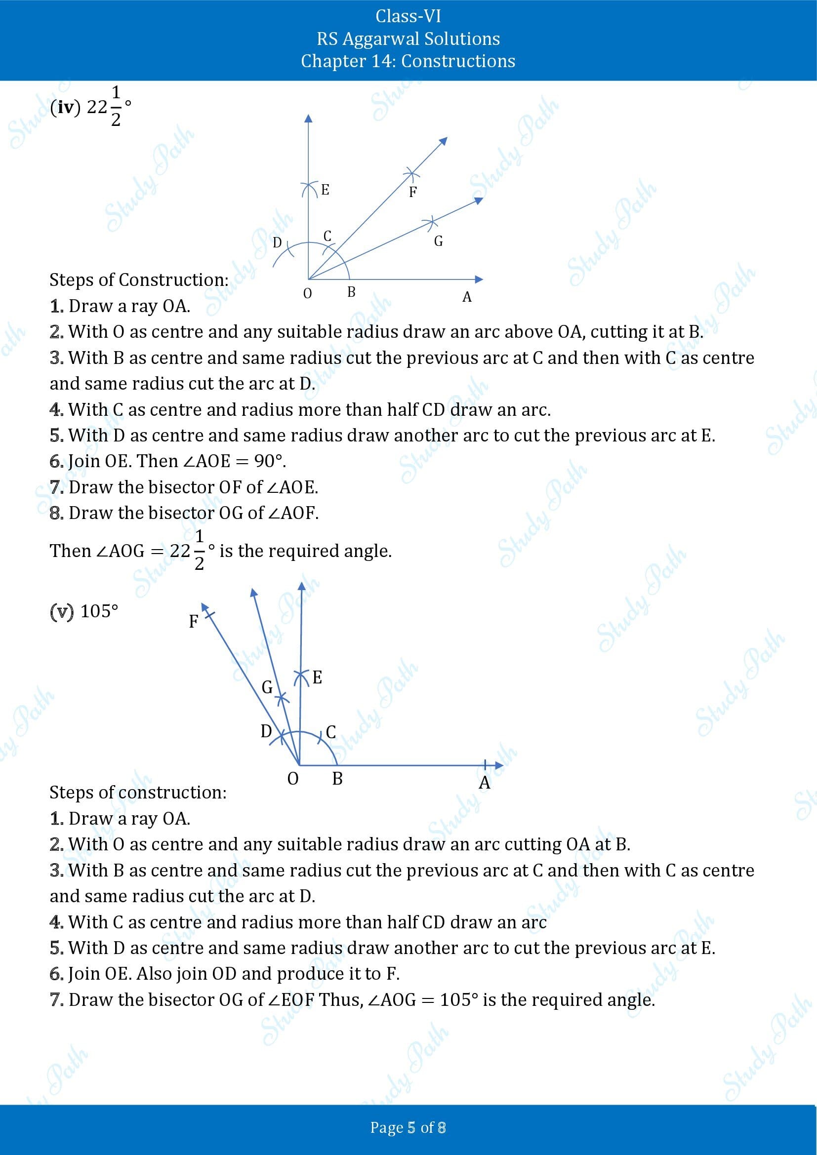 RS Aggarwal Solutions Class 6 Chapter 14 Constructions Exercise 14B 00005