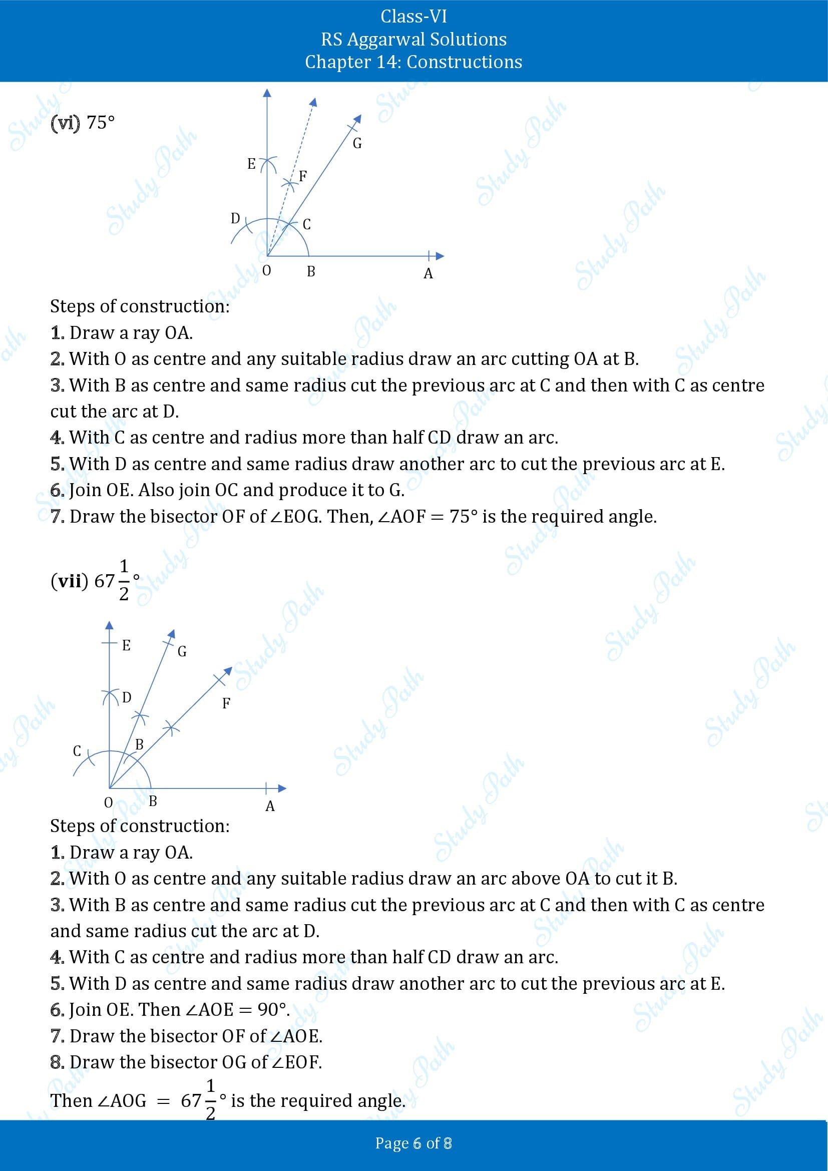 RS Aggarwal Solutions Class 6 Chapter 14 Constructions Exercise 14B 00006