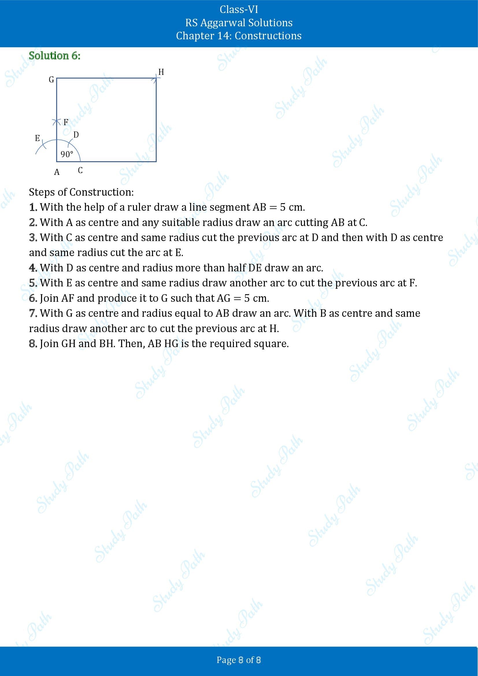 RS Aggarwal Solutions Class 6 Chapter 14 Constructions Exercise 14B 00008